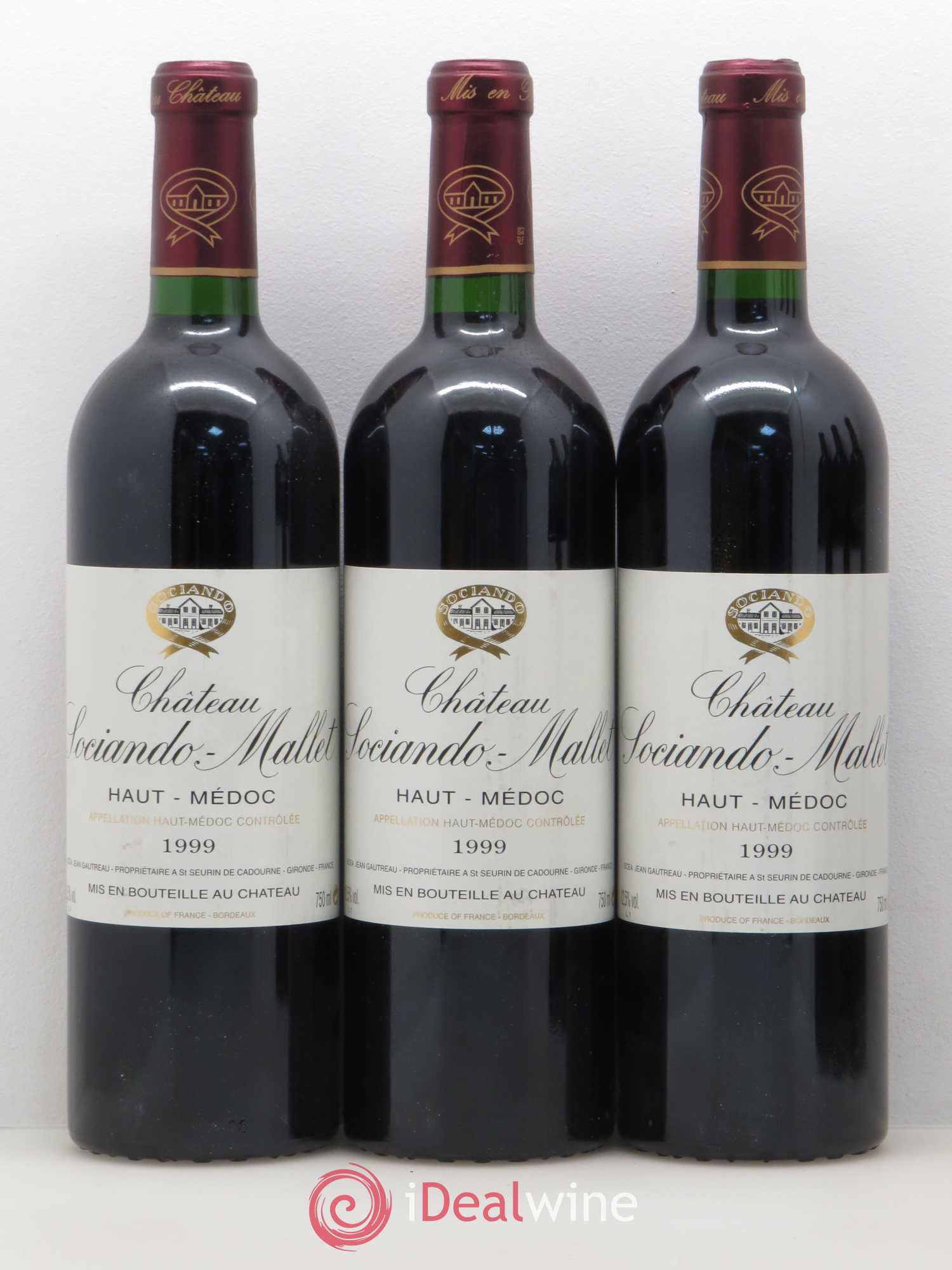 Château Sociando Mallet 1999 - Lot de 12 bouteilles - 3