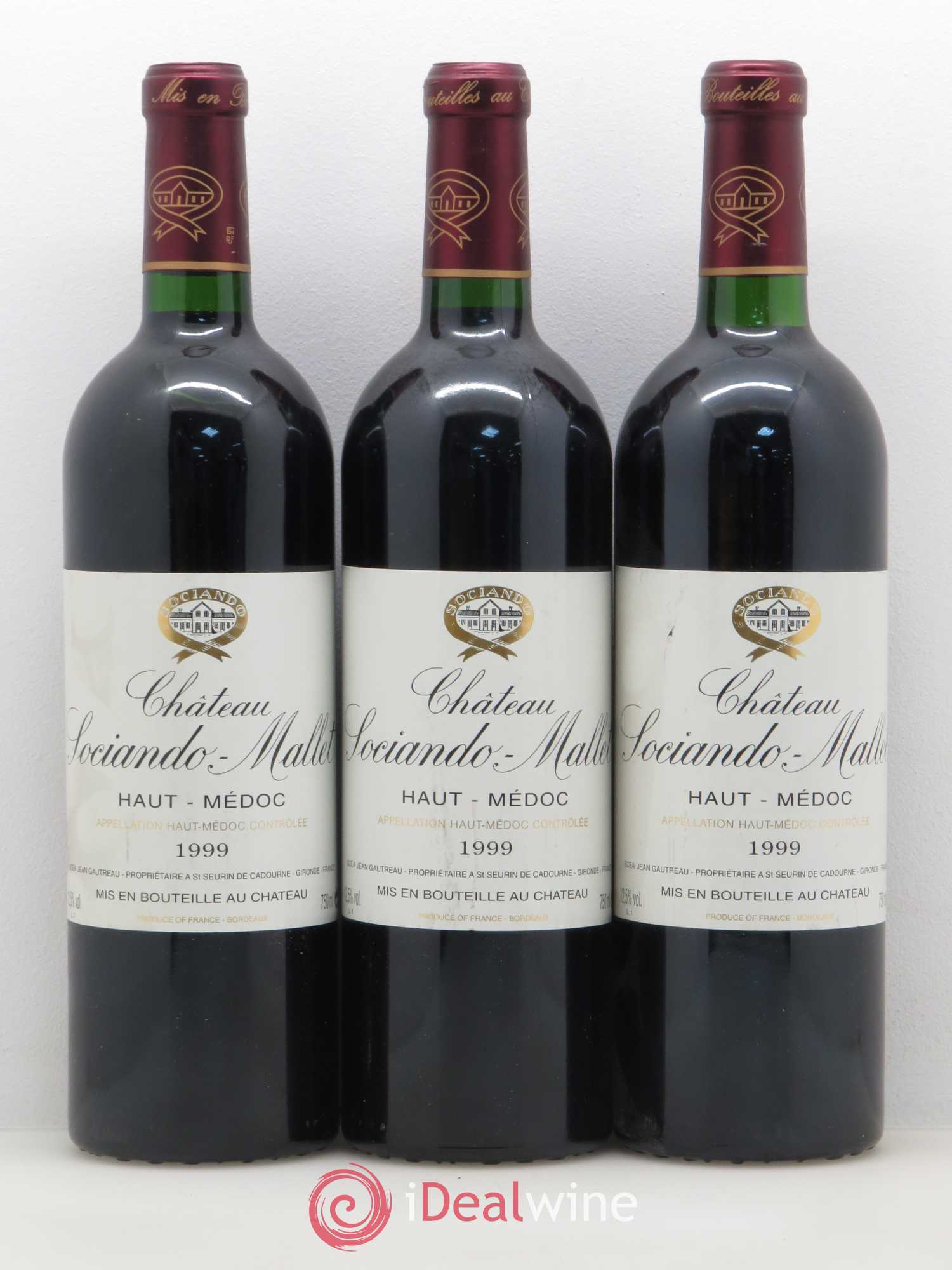 Château Sociando Mallet 1999 - Lot de 12 bouteilles - 4