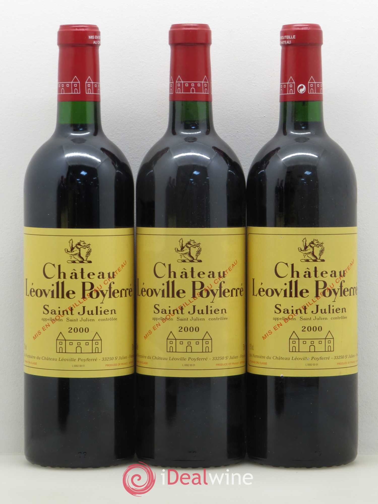 Château Léoville Poyferré 2ème Grand Cru Classé 2000 - Lot de 12 bouteilles - 1