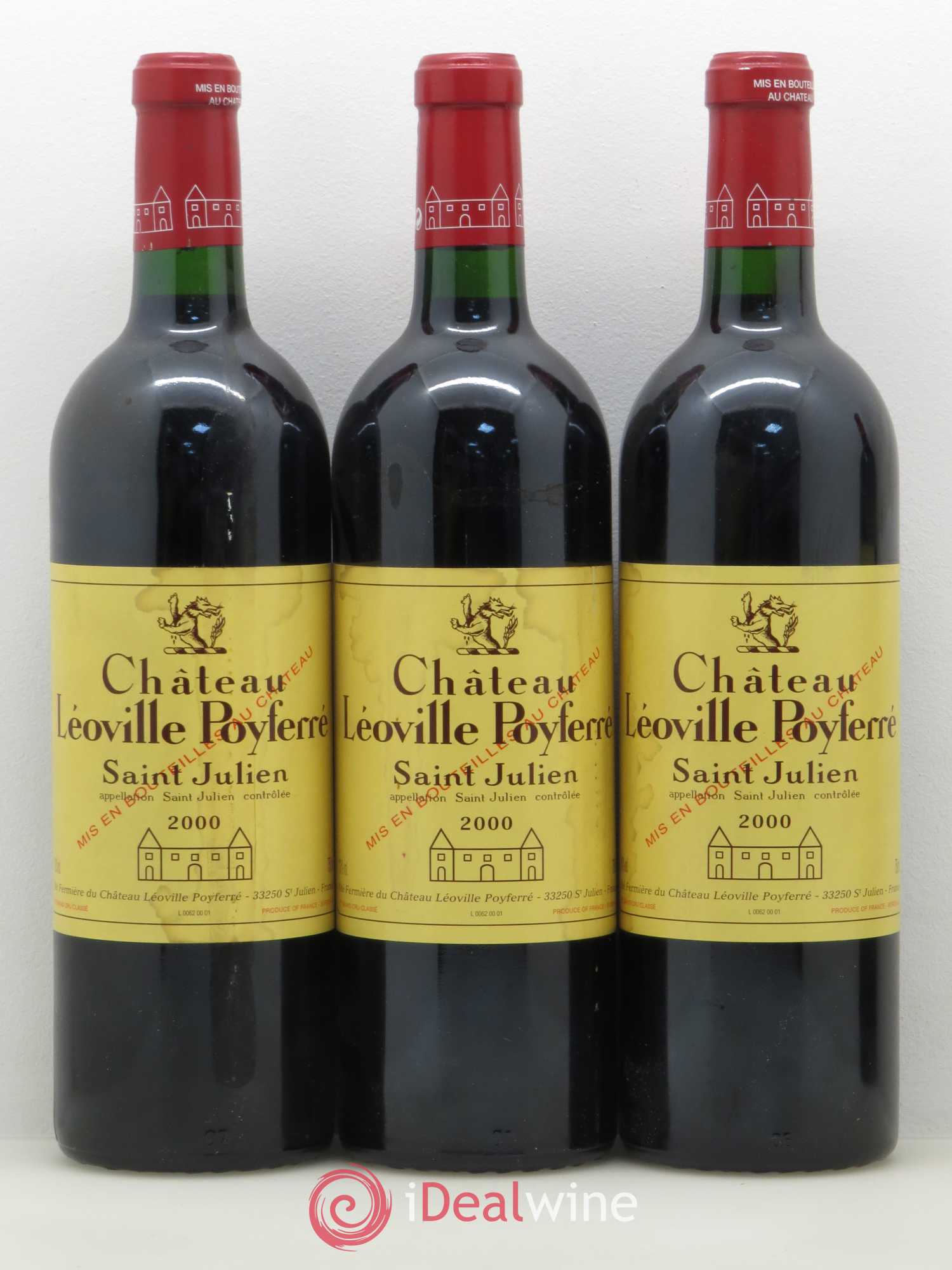 Château Léoville Poyferré 2ème Grand Cru Classé 2000 - Lot de 12 bouteilles - 2