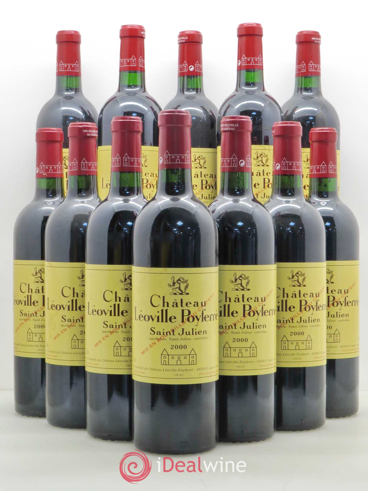 Château Léoville Poyferré 2ème Grand Cru Classé 2000 - Lot de 12 bouteilles - 0