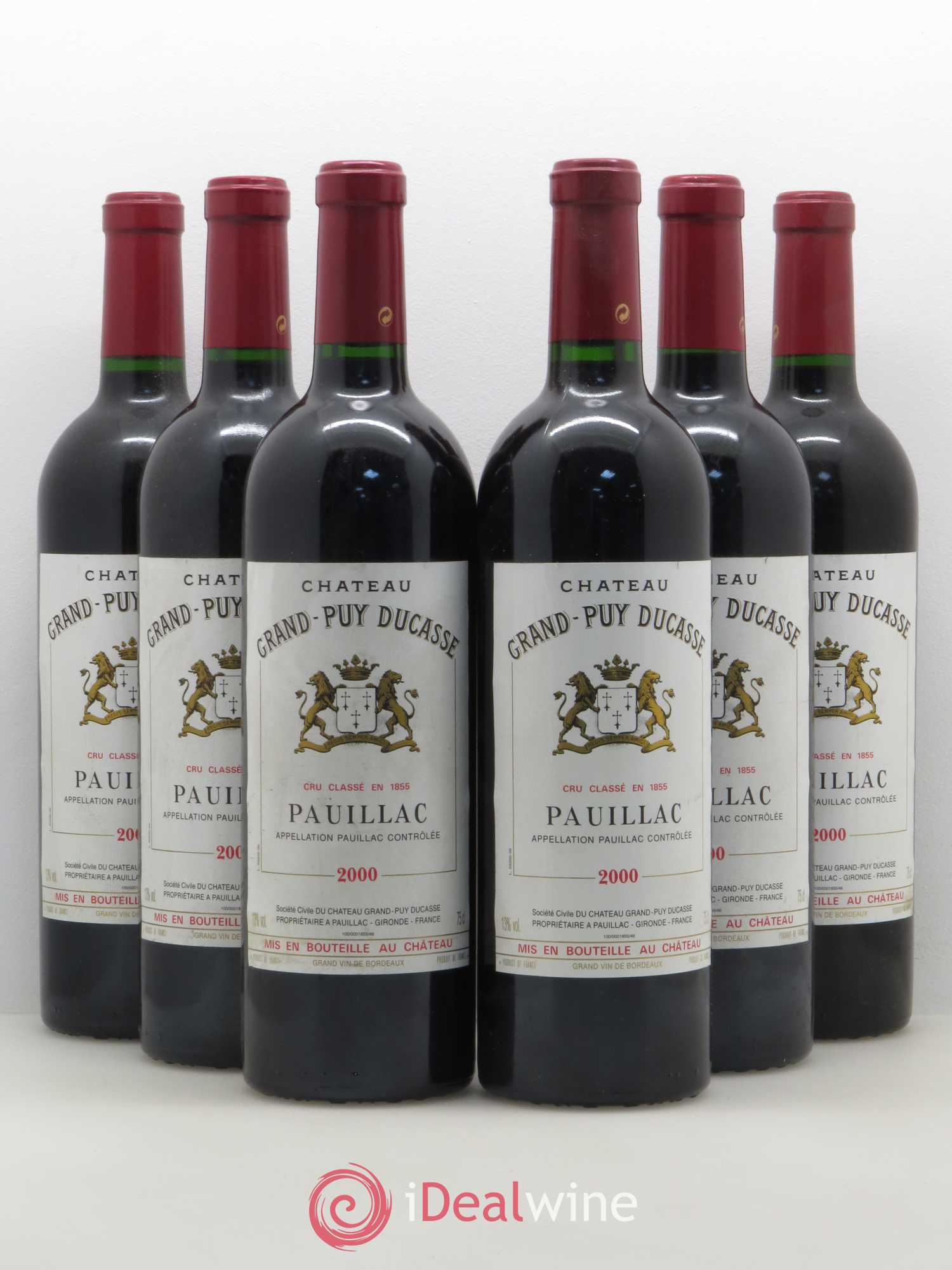 Château Grand Puy Ducasse 5ème Grand Cru Classé 2000 - Lot de 6 bouteilles - 0