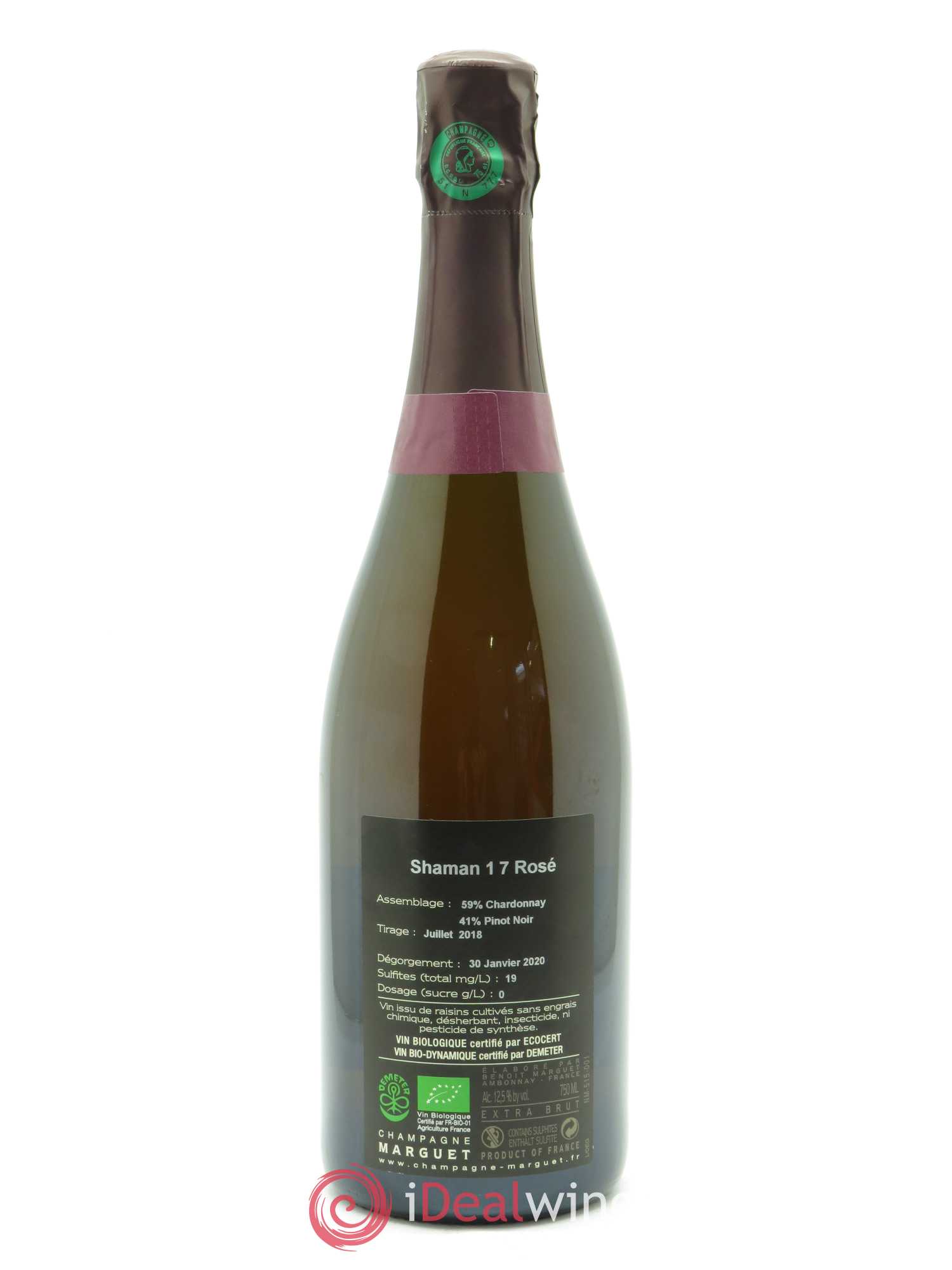 Shaman Grand Cru Brut Marguet - Lot de 1 bouteille - 1
