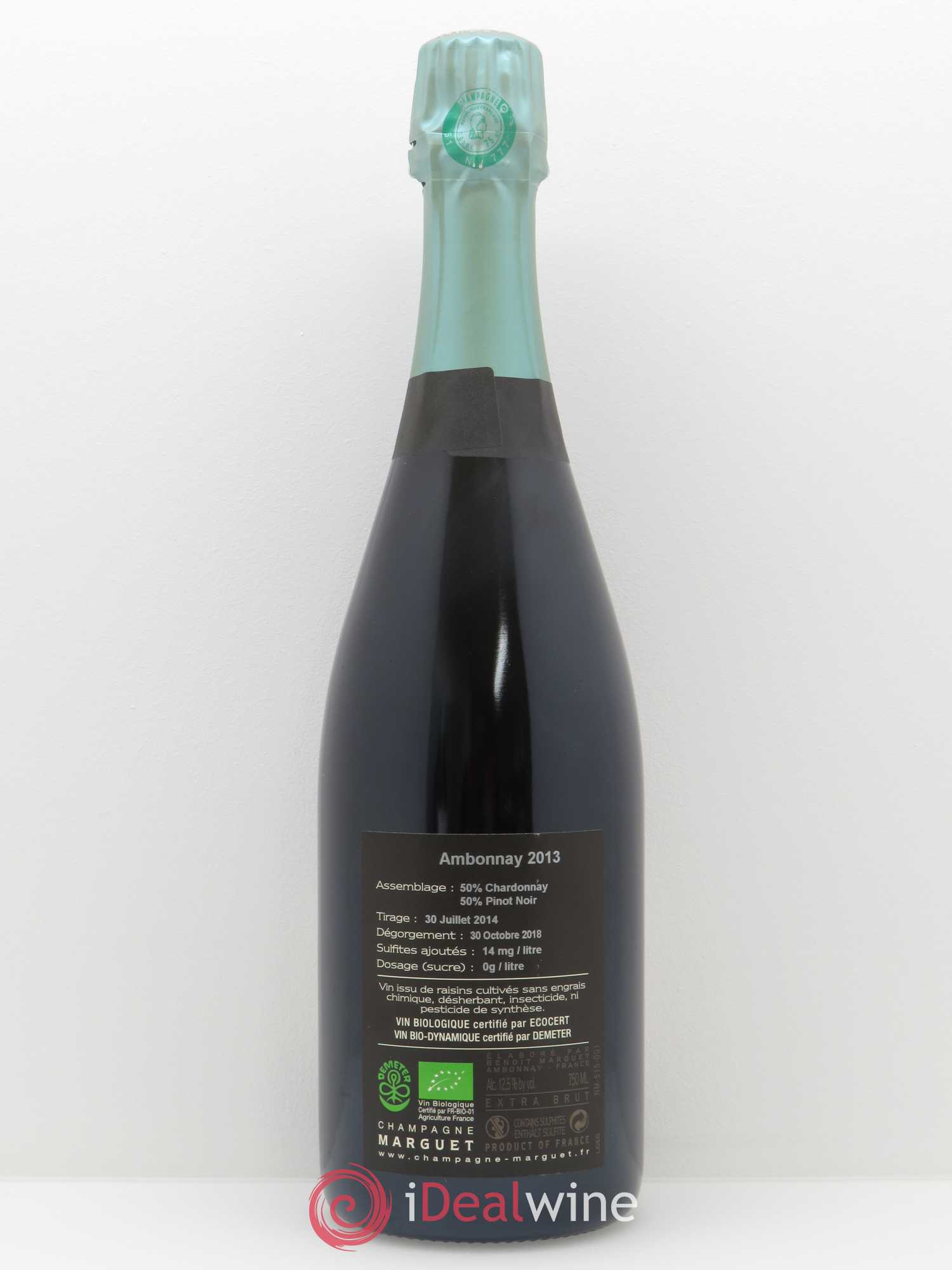 Ambonnay Grand Cru Extra-Brut Marguet 2013 - Lot de 1 bouteille - 1