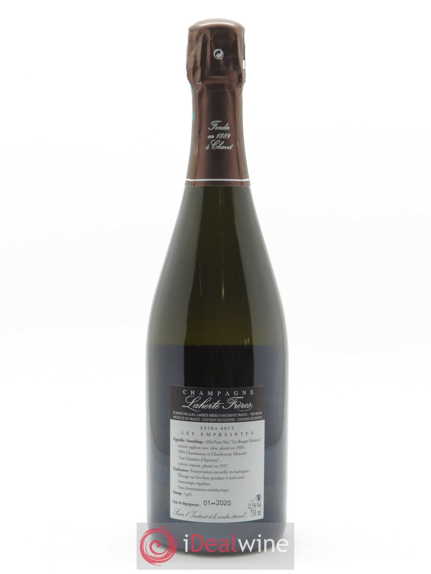 Les Empreintes Extra-Brut Laherte Frères 2014 - Lot de 1 bouteille - 1