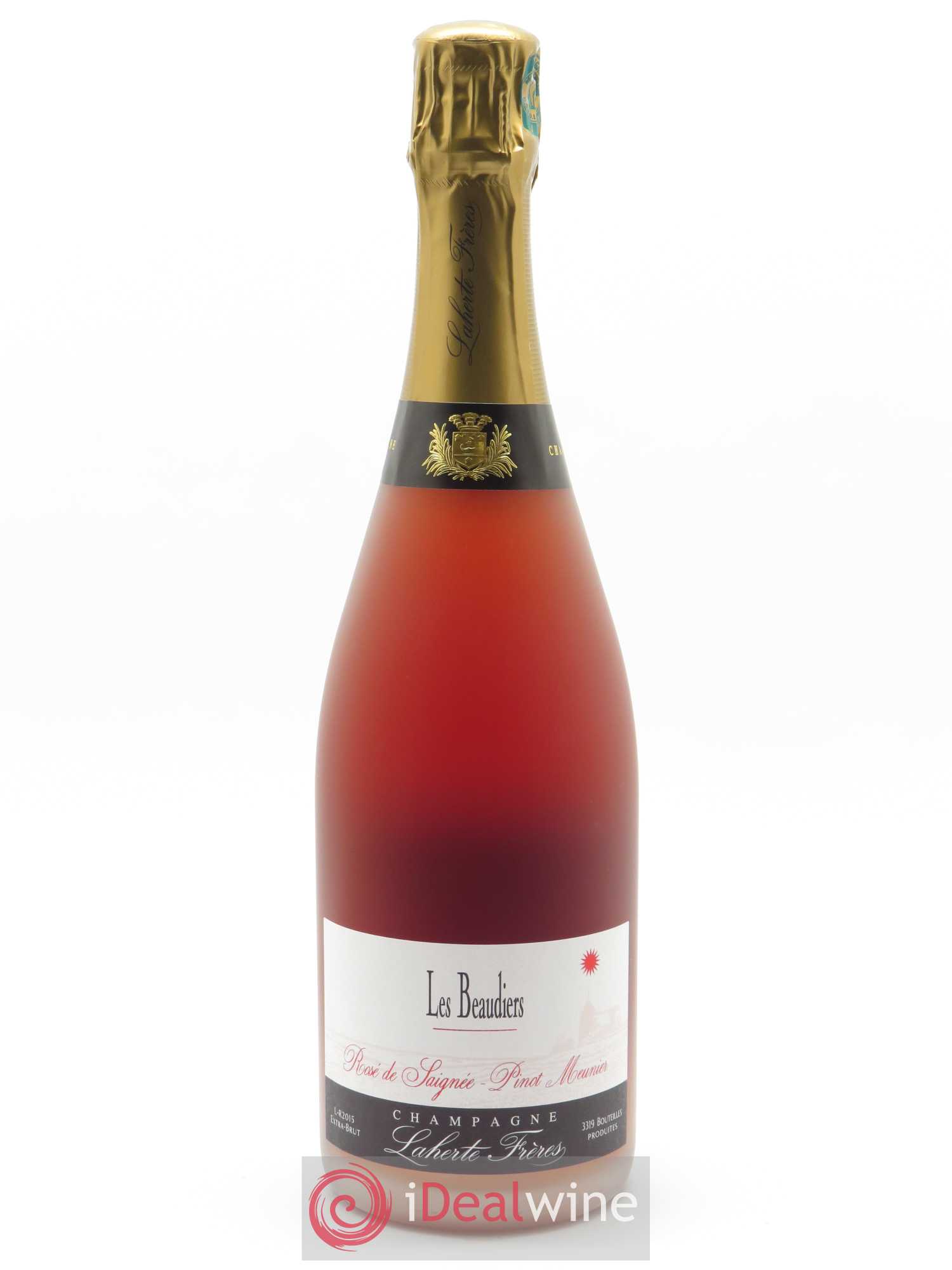Rosé de Saignée Les Beaudiers Extra-Brut Laherte Frères 2015 - Lot de 1 bouteille - 0