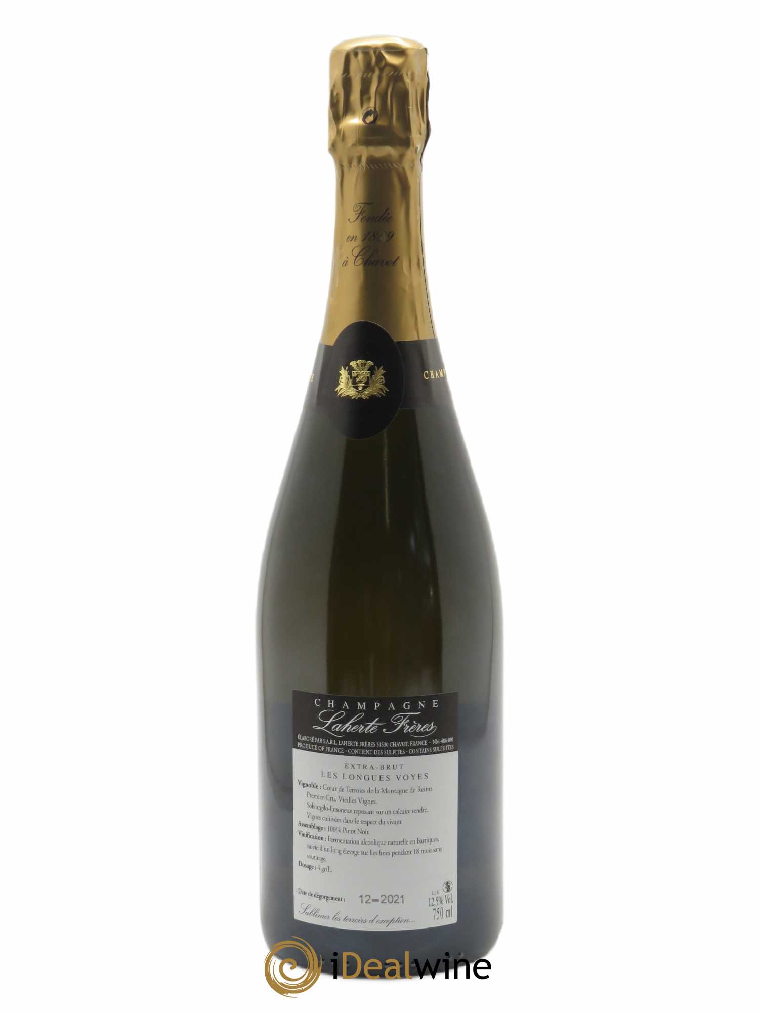 Les Longues Voyes 1er Cru Extra-Brut Laherte Frères  2018 - Lot de 1 bouteille - 1