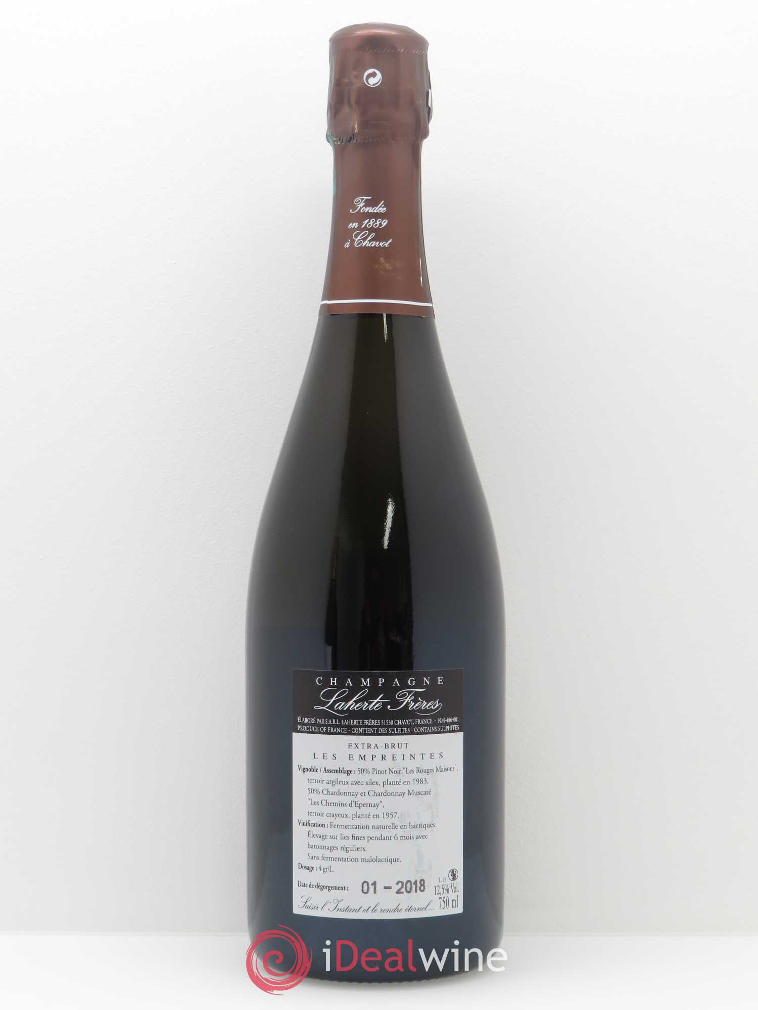 Les Empreintes Extra-Brut Laherte Frères 2012 - Lot de 1 bouteille - 1