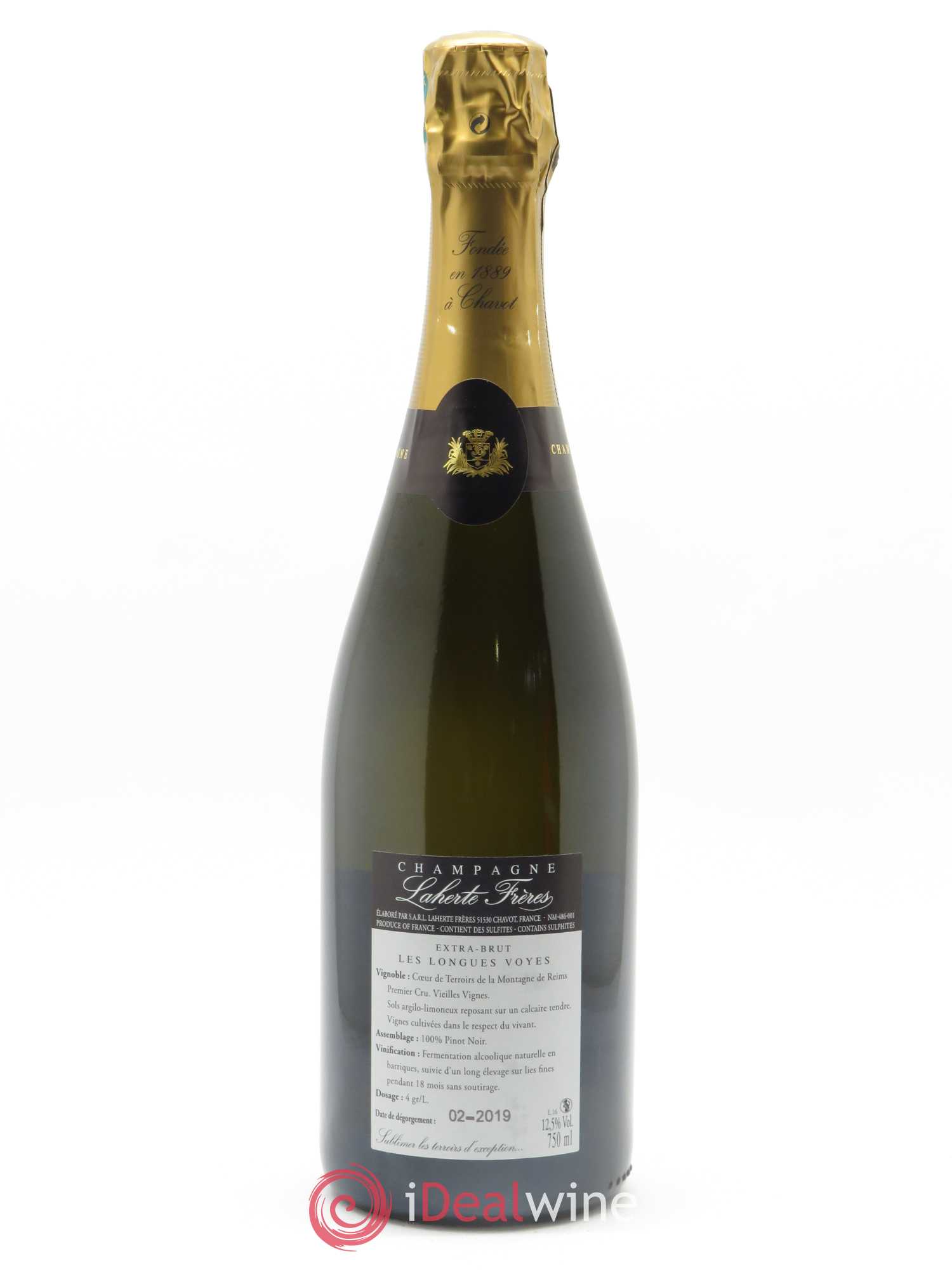 Les Longues Voyes 1er Cru Extra-Brut Laherte Frères 2015 - Lot de 1 bouteille - 1