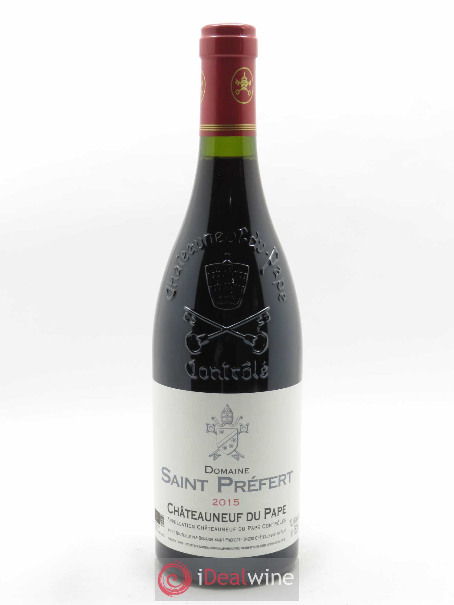 Châteauneuf-du-Pape Domaine Saint-Préfert 2015 - Lot de 1 bouteille - 0