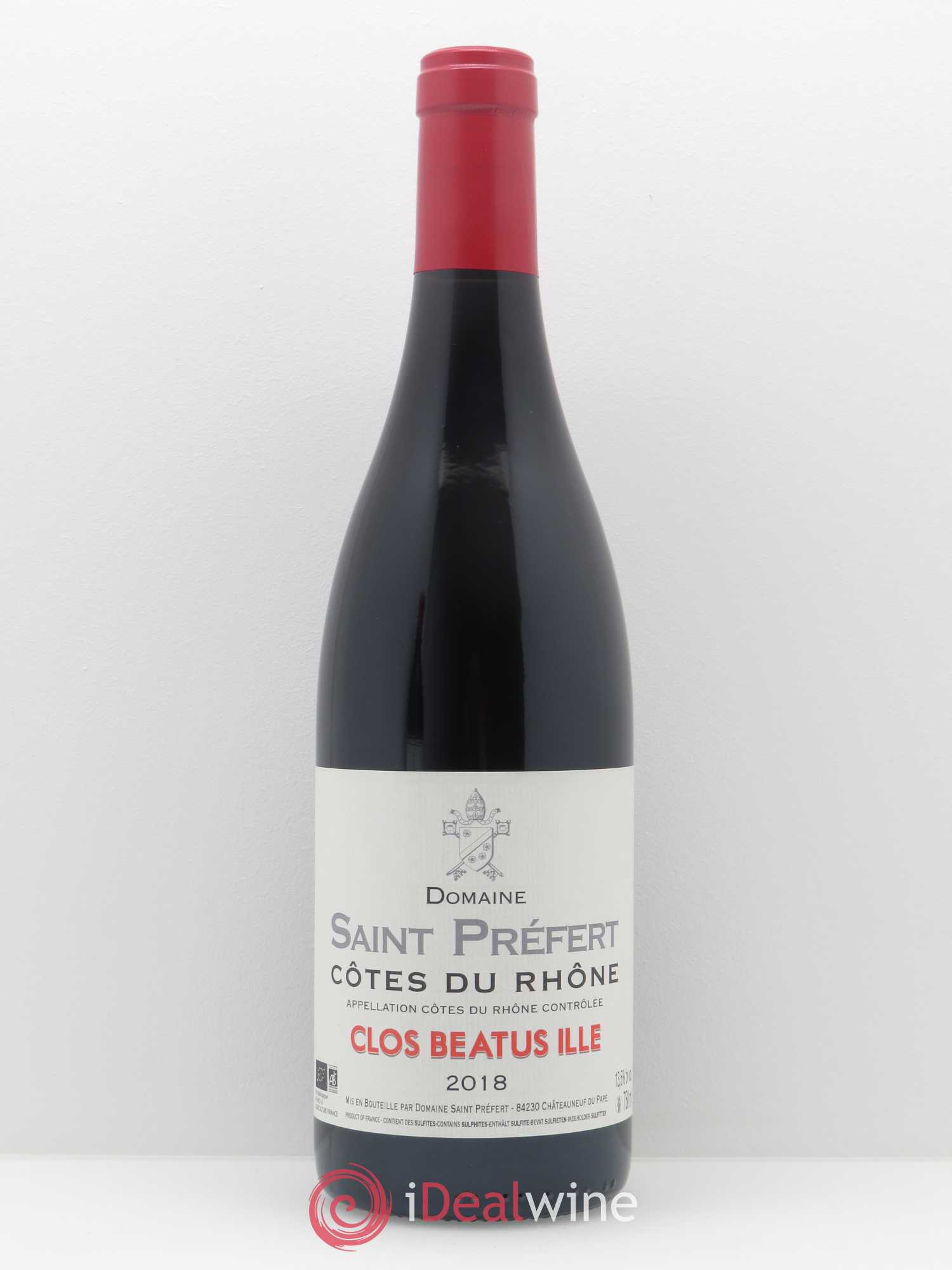 Côtes-du-Rhône Clos Beatus Ille Domaine Saint-Préfert 2018 - Lot de 1 bouteille - 0
