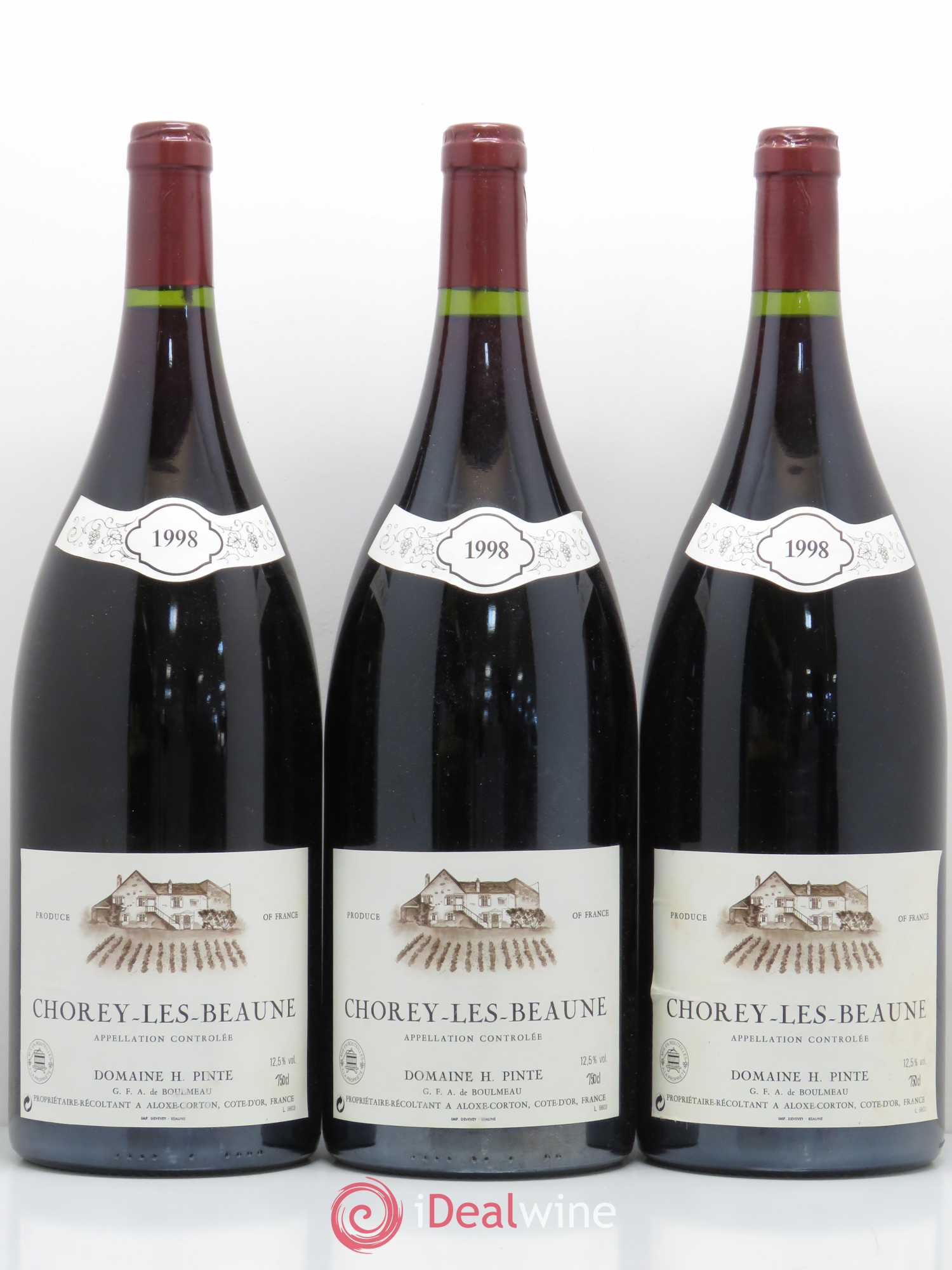 Chorey-lès-Beaune Domaine H Pinte 1998 - Posten von 3 Magnum - 0