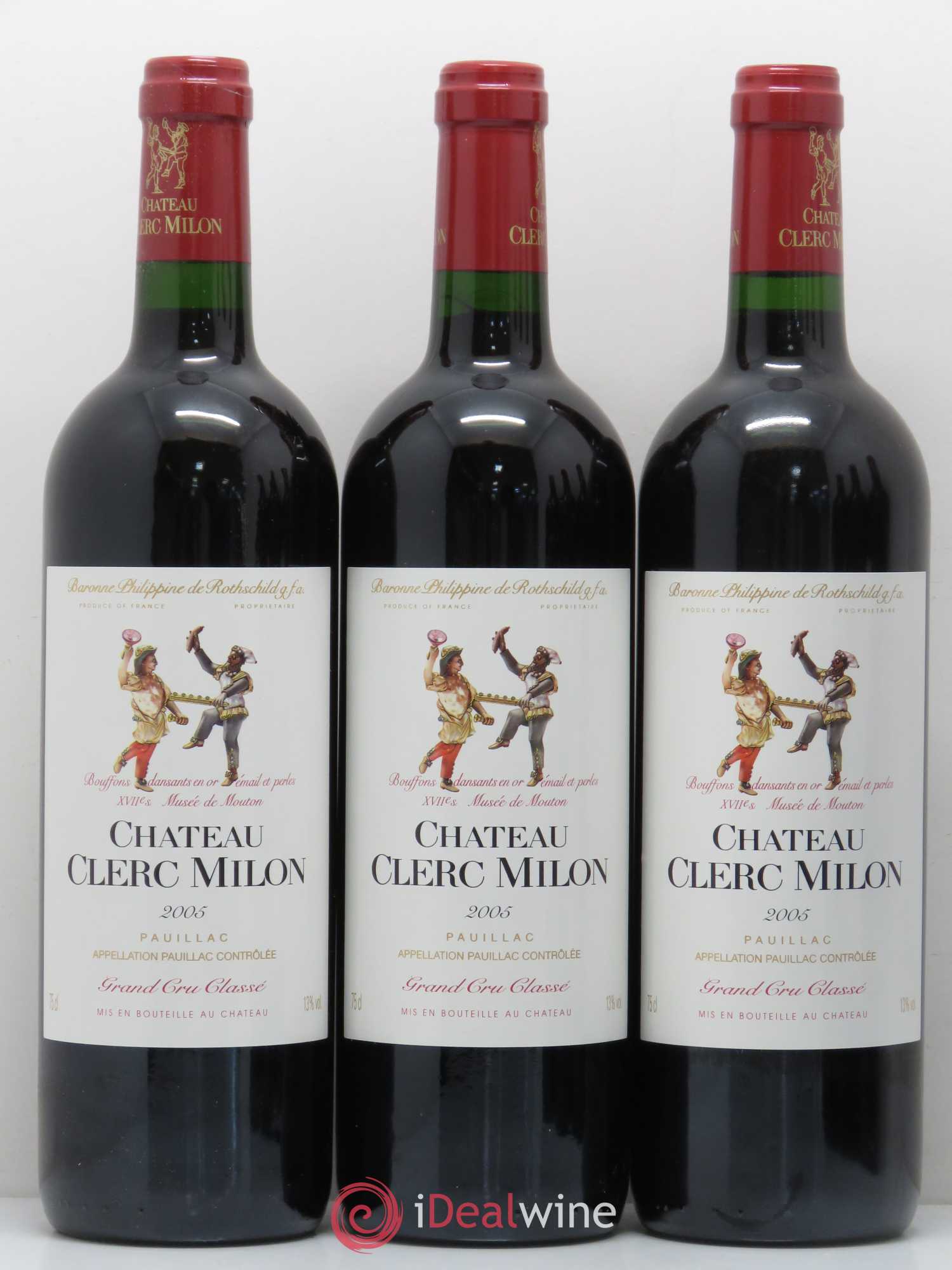 Château Clerc Milon 5ème Grand Cru Classé 2005 - Lot de 6 bouteilles - 2