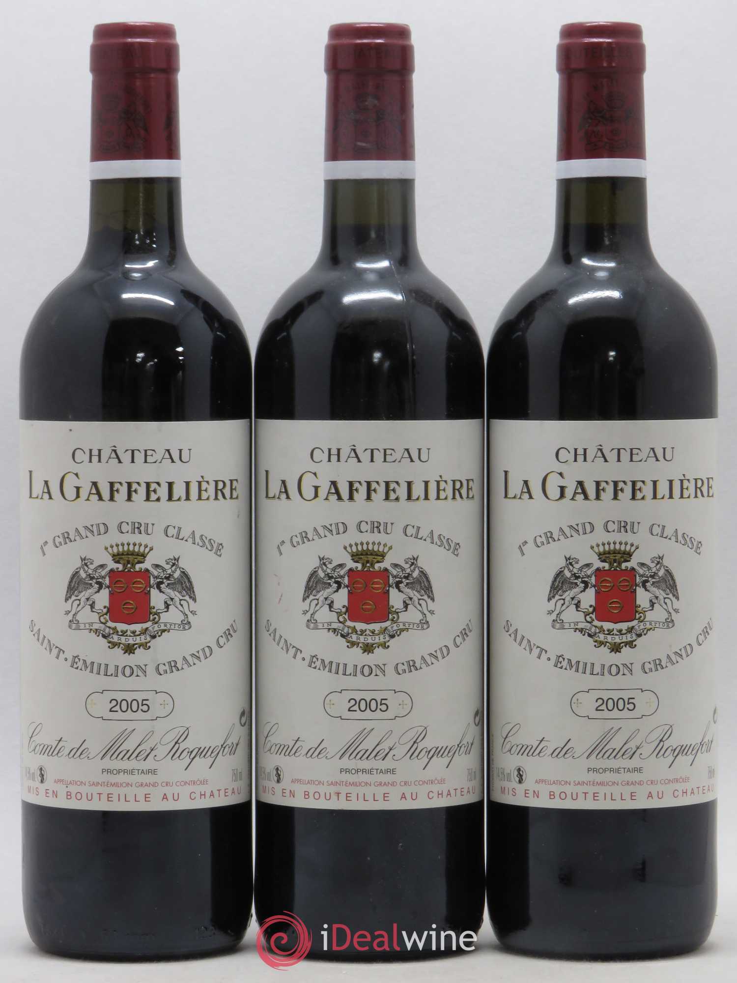 Château la Gaffelière 1er Grand Cru Classé B 2005 - Lot de 3 bouteilles - 0