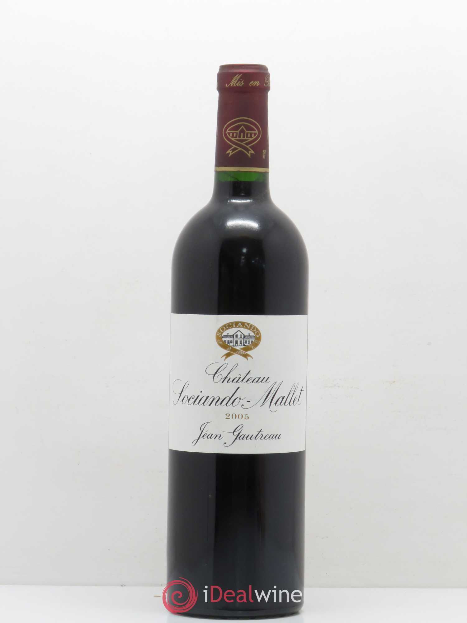 Château Sociando Mallet 2005 - Lot de 1 bouteille - 0
