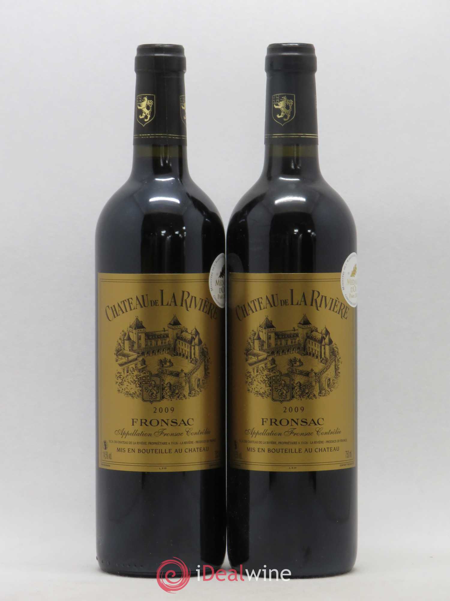Château de La Rivière 2009 - Lot de 2 bouteilles - 0
