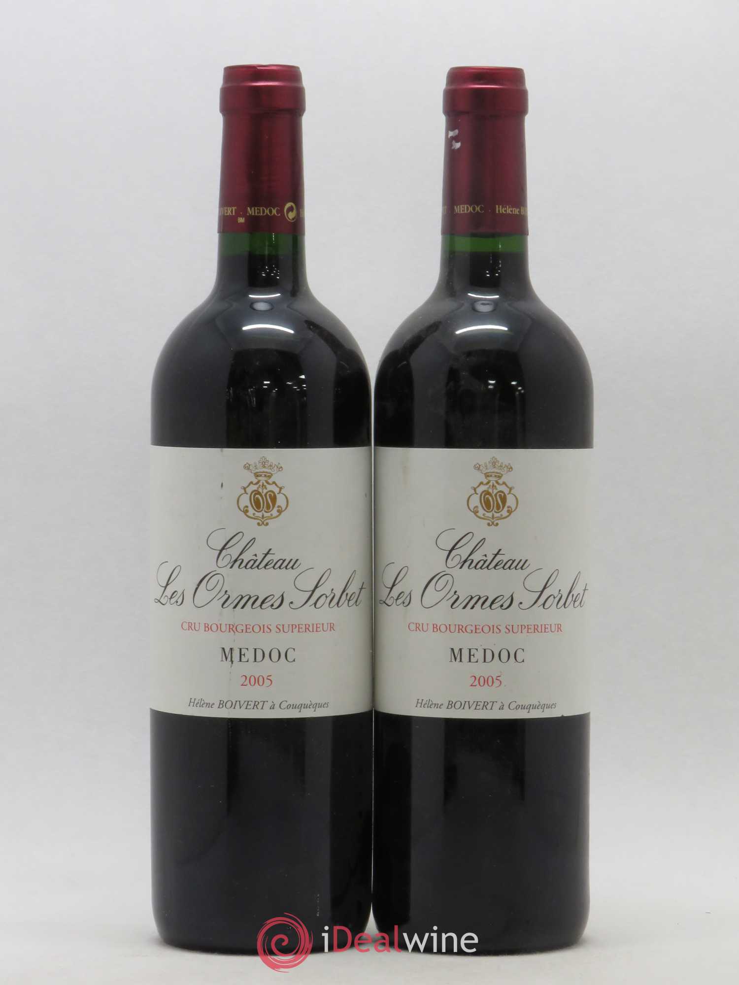 Château les Ormes Sorbet Cru Bourgeois 2005 - Lot de 2 bouteilles - 0