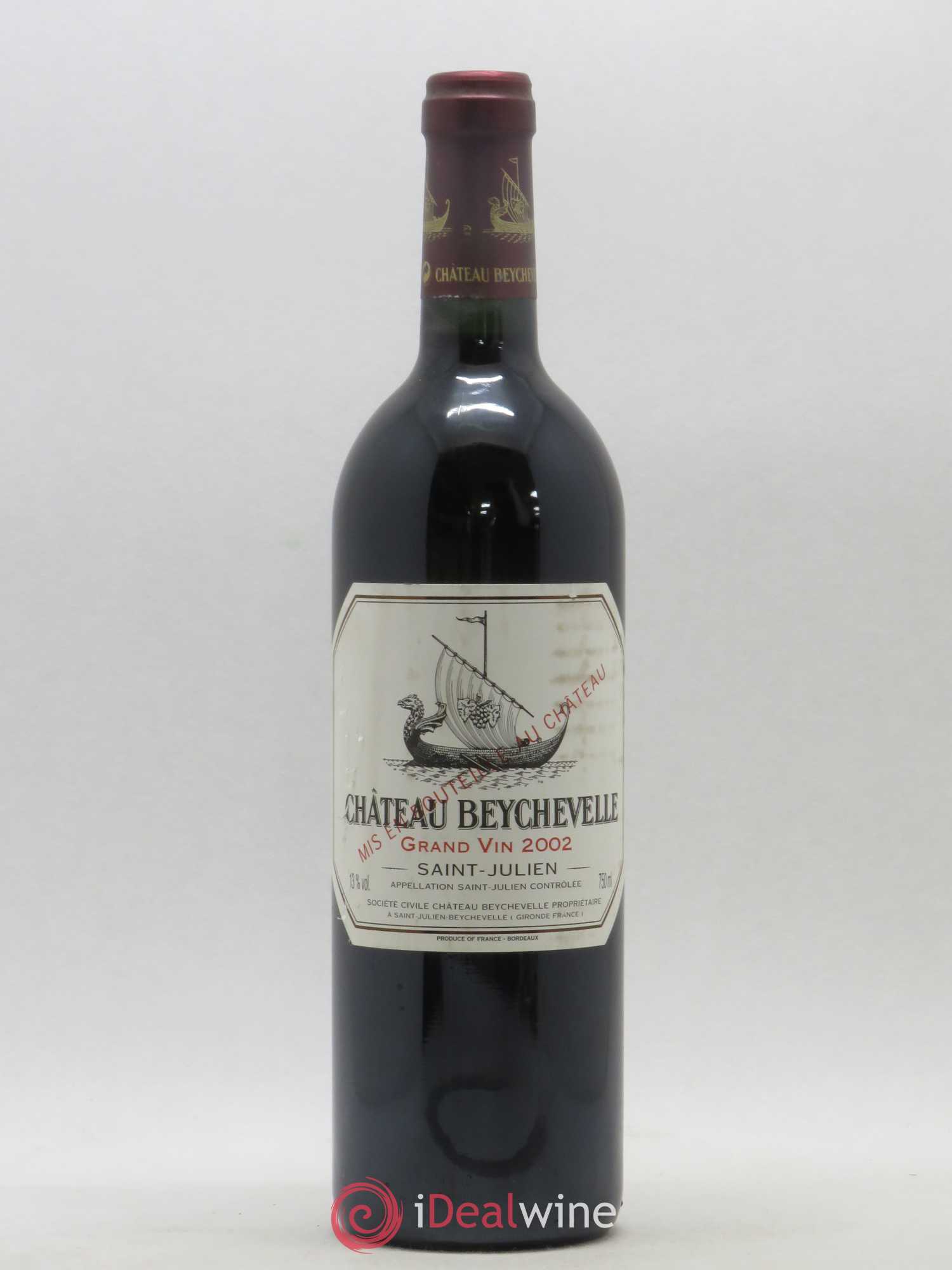 Château Beychevelle 4ème Grand Cru Classé 2002 - Lot de 1 bouteille - 0