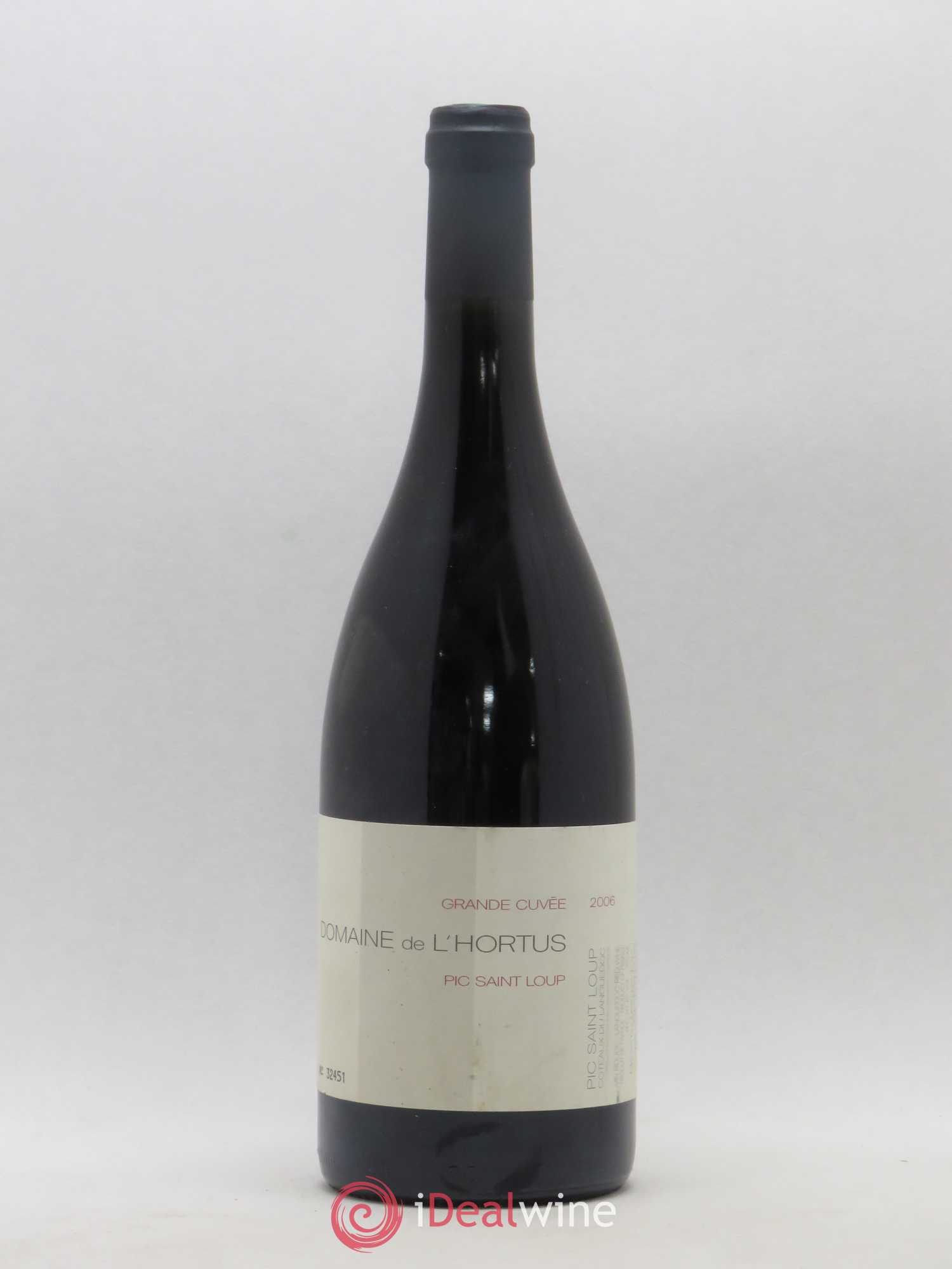 Pic Saint-Loup Domaine de L'Hortus Grande Cuvée Famille Orliac 2006 - Lot de 1 bouteille - 0