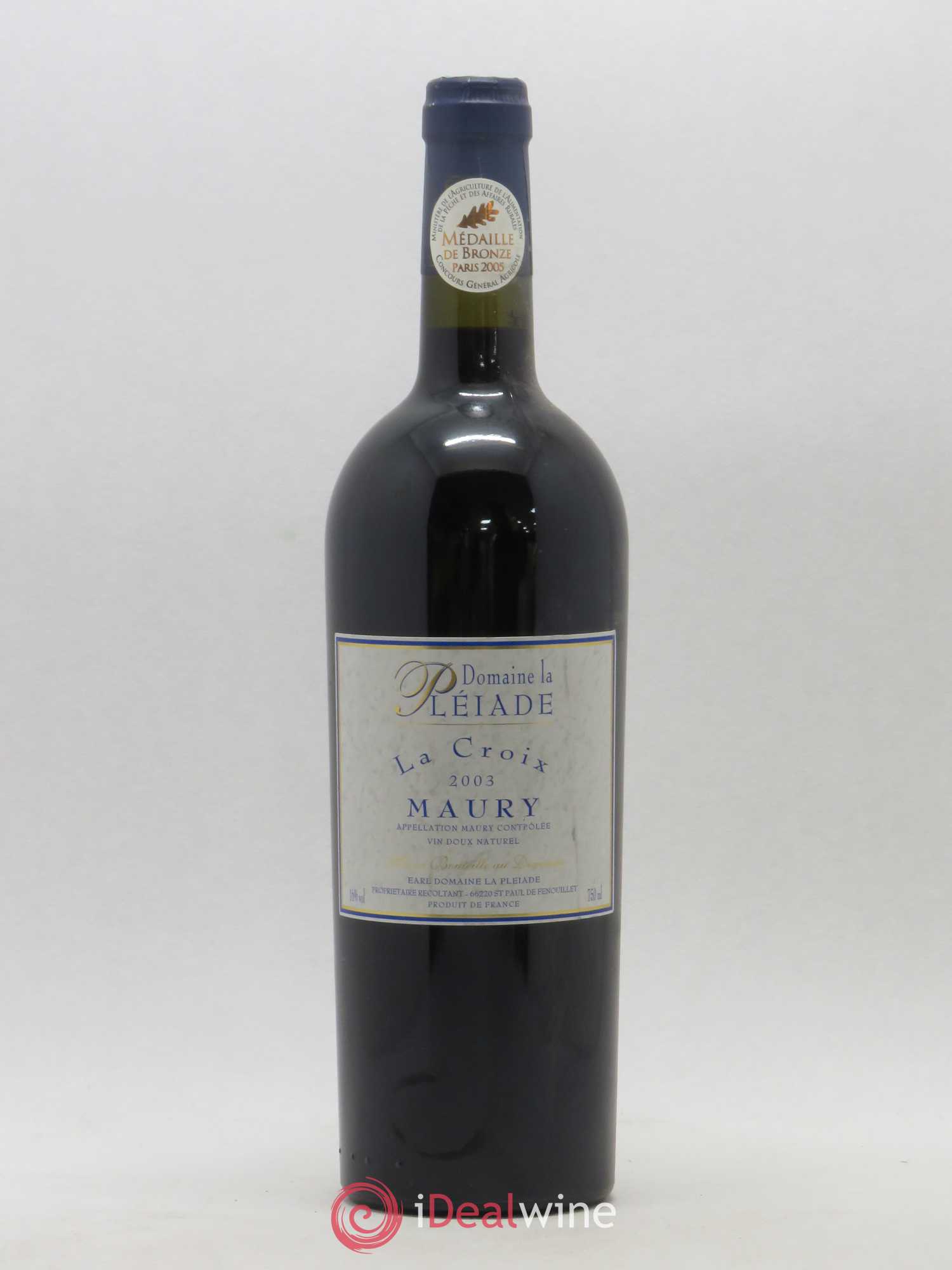 Maury La Croix Domaine De La Pléiade 2003 - Posten von 1 Flasche - 0