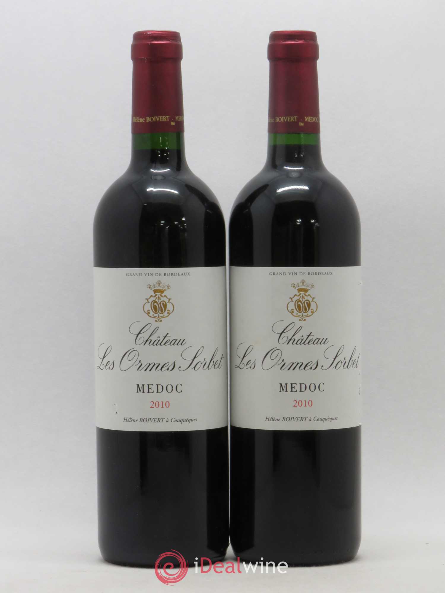 Château les Ormes Sorbet Cru Bourgeois 2010 - Lot de 2 bouteilles - 0