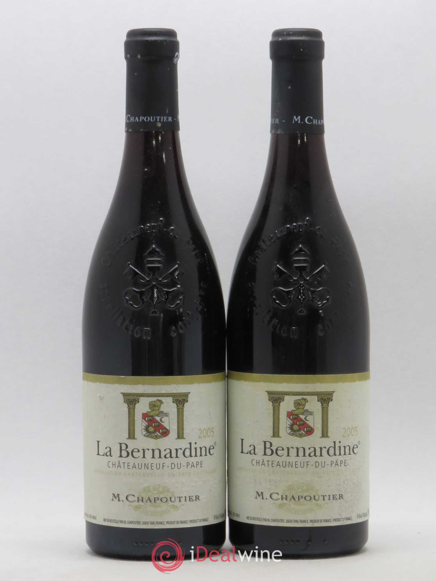 Châteauneuf-du-Pape La Bernardine Chapoutier 2005 - Lot de 2 bouteilles - 0