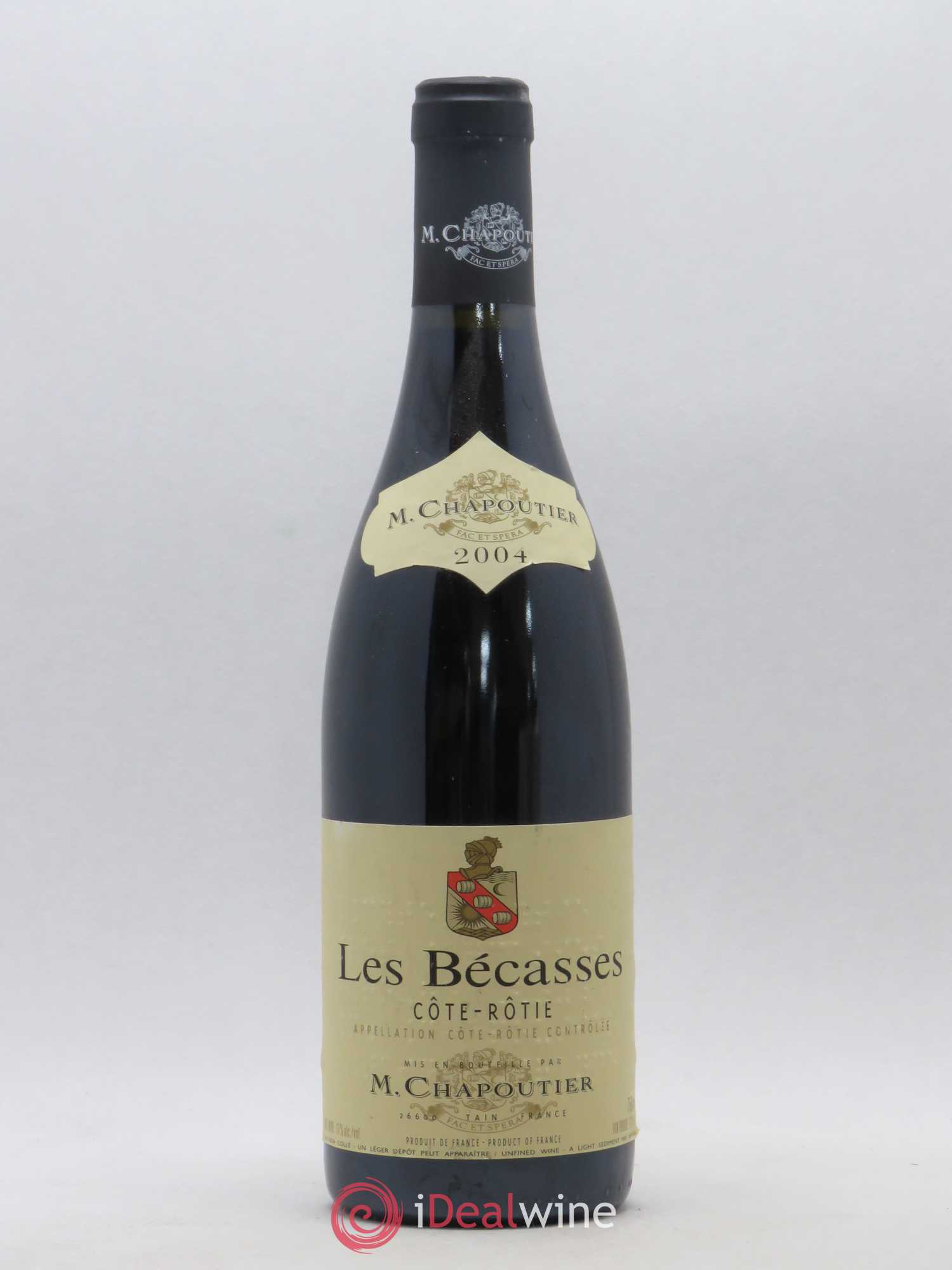 Côte-Rôtie Les Bécasses Chapoutier 2004 - Lot de 1 bouteille - 0