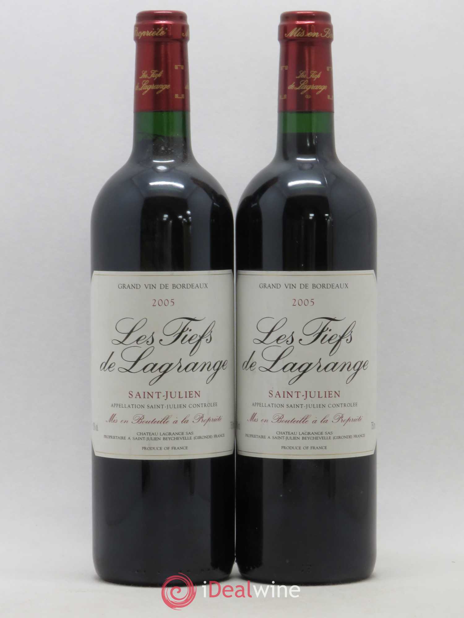 Les Fiefs de Lagrange Second Vin 2005 - Lot de 2 bouteilles - 0