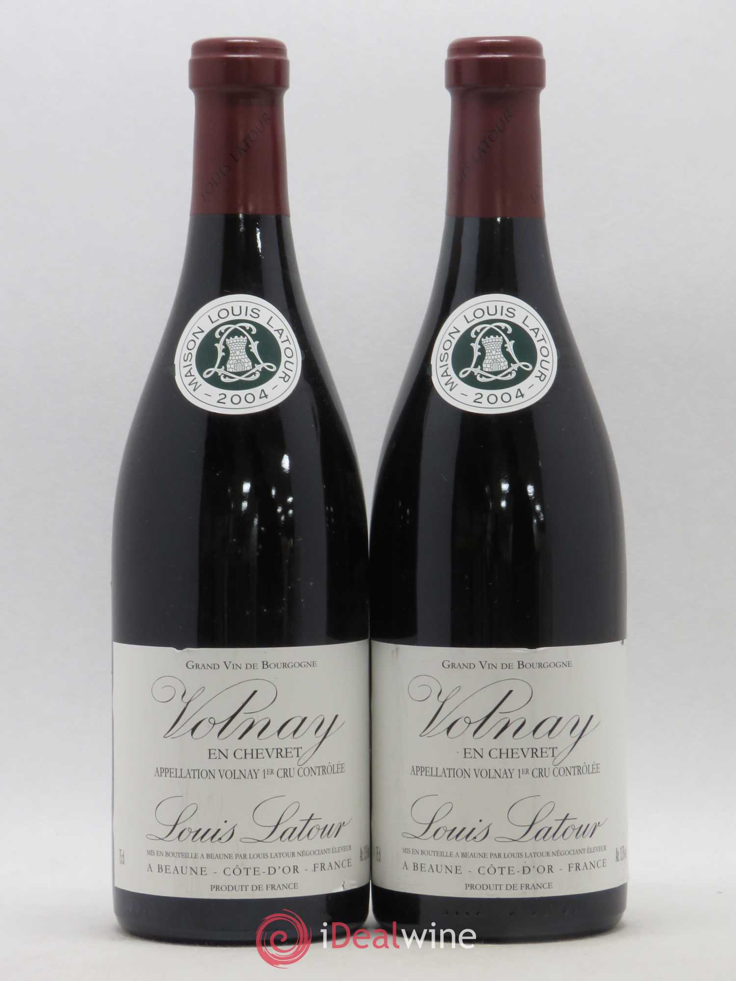 Volnay 1er Cru En Chevret Louis Latour 2004 - Lot de 2 bouteilles - 0