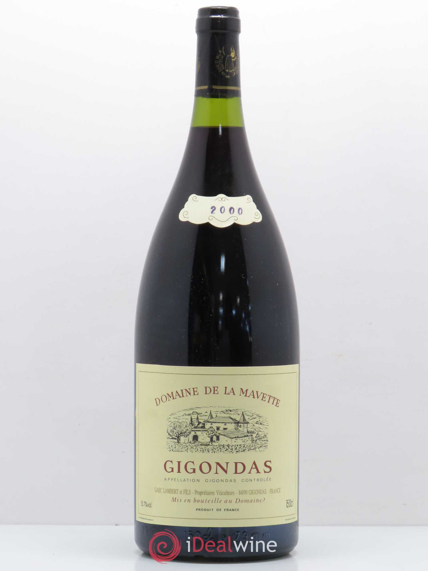 Gigondas Domaine de La Mavette 2000 - Posten von 1 Magnum - 0