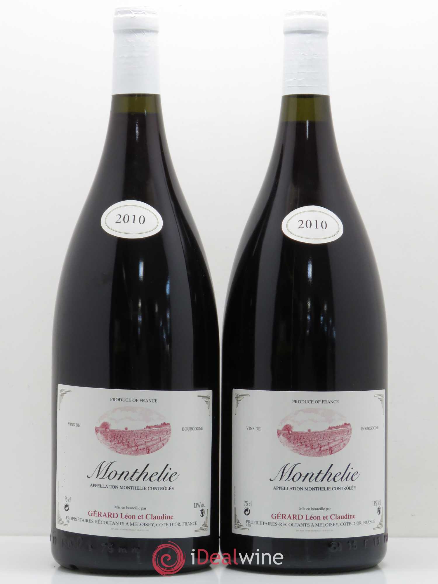 Monthélie Léon et Claudine Gerard 2010 - Posten von 2 Magnum - 0