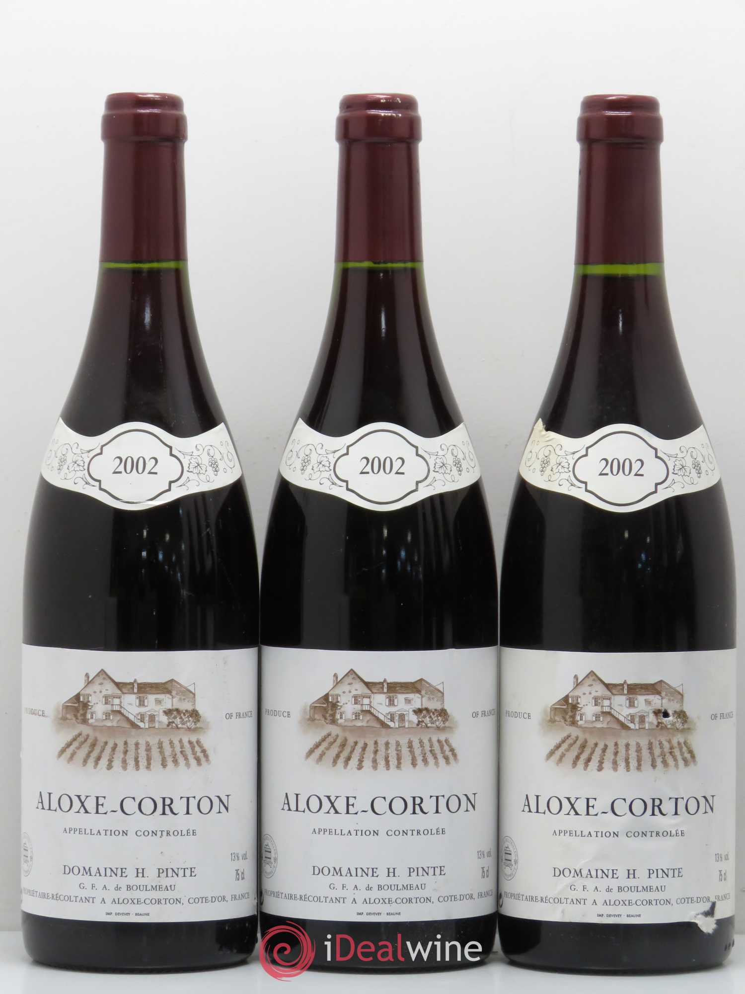 Aloxe-Corton Domaine H Pinte 2002 - Posten von 6 Flaschen - 1