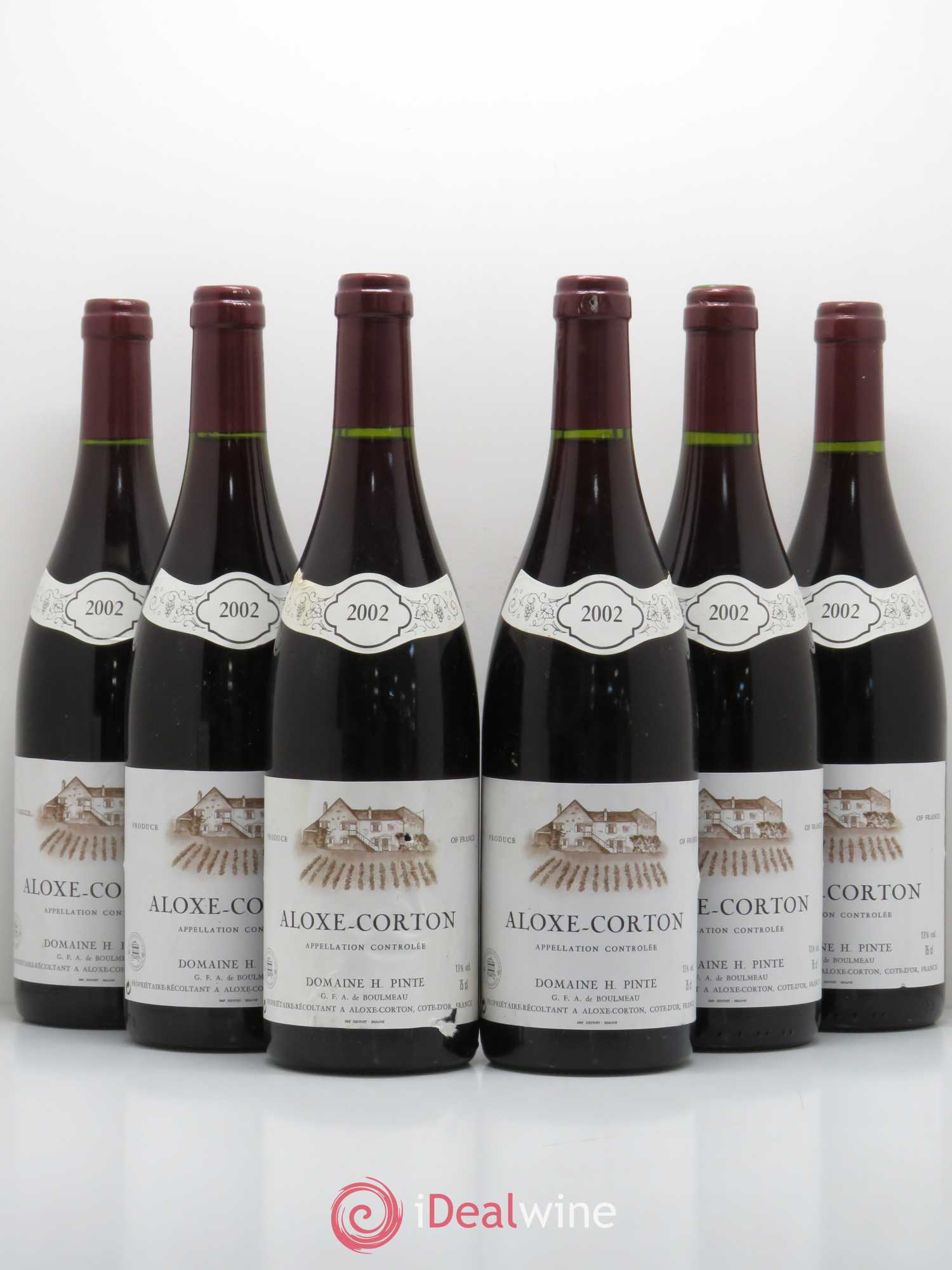Aloxe-Corton Domaine H Pinte 2002 - Posten von 6 Flaschen - 0
