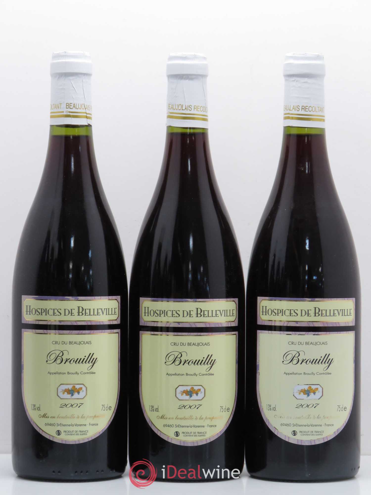 Brouilly Hospices de Belleville 2007 - Posten von 6 Flaschen - 2