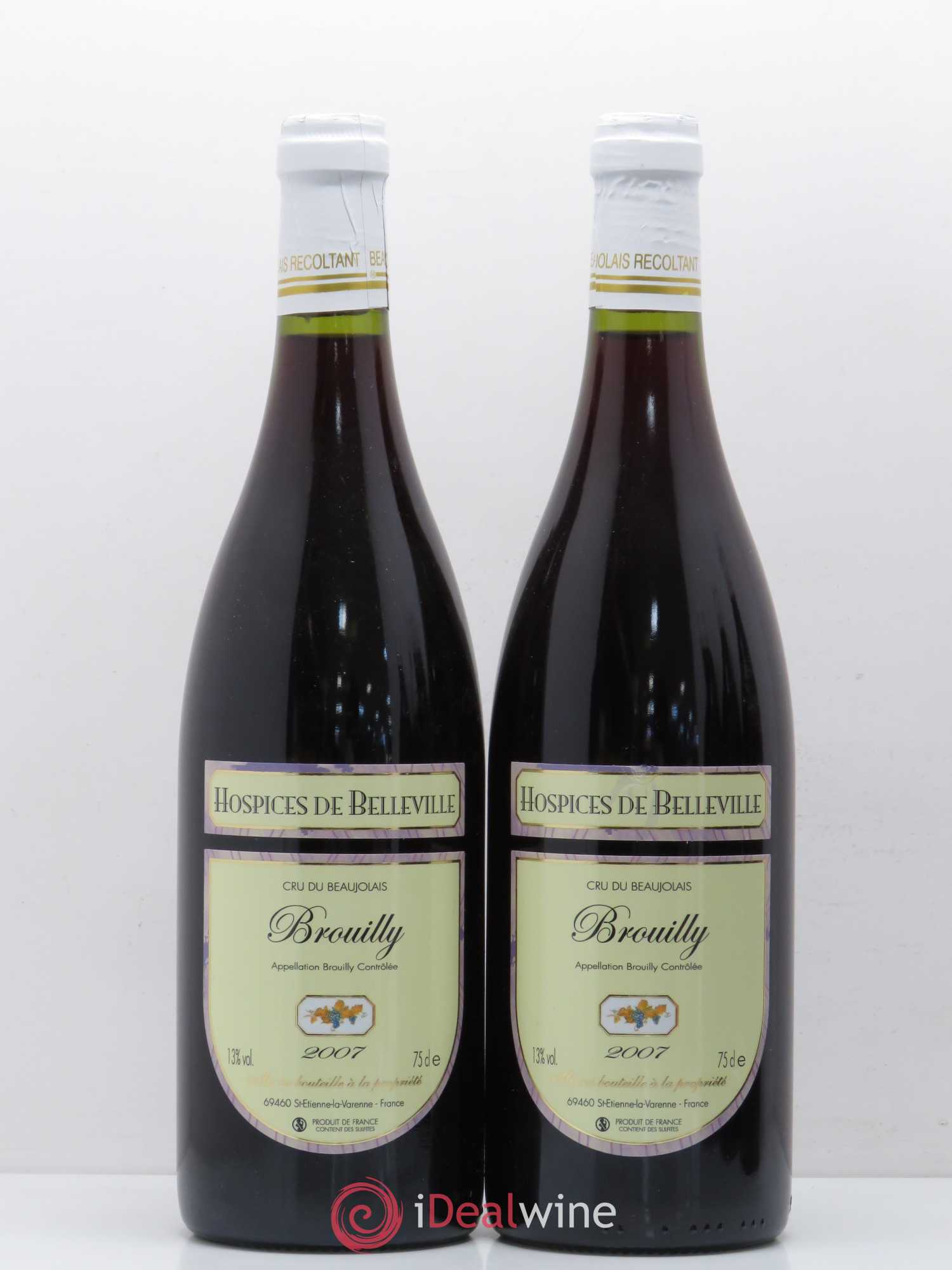 Brouilly Hospices de Belleville 2007 - Posten von 5 Flaschen - 1