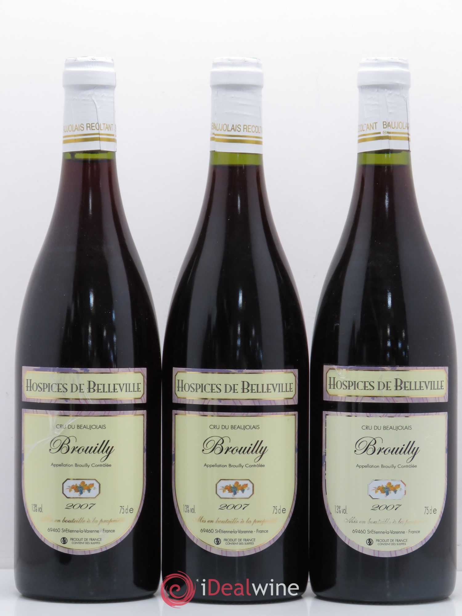 Brouilly Hospices de Belleville 2007 - Posten von 5 Flaschen - 2