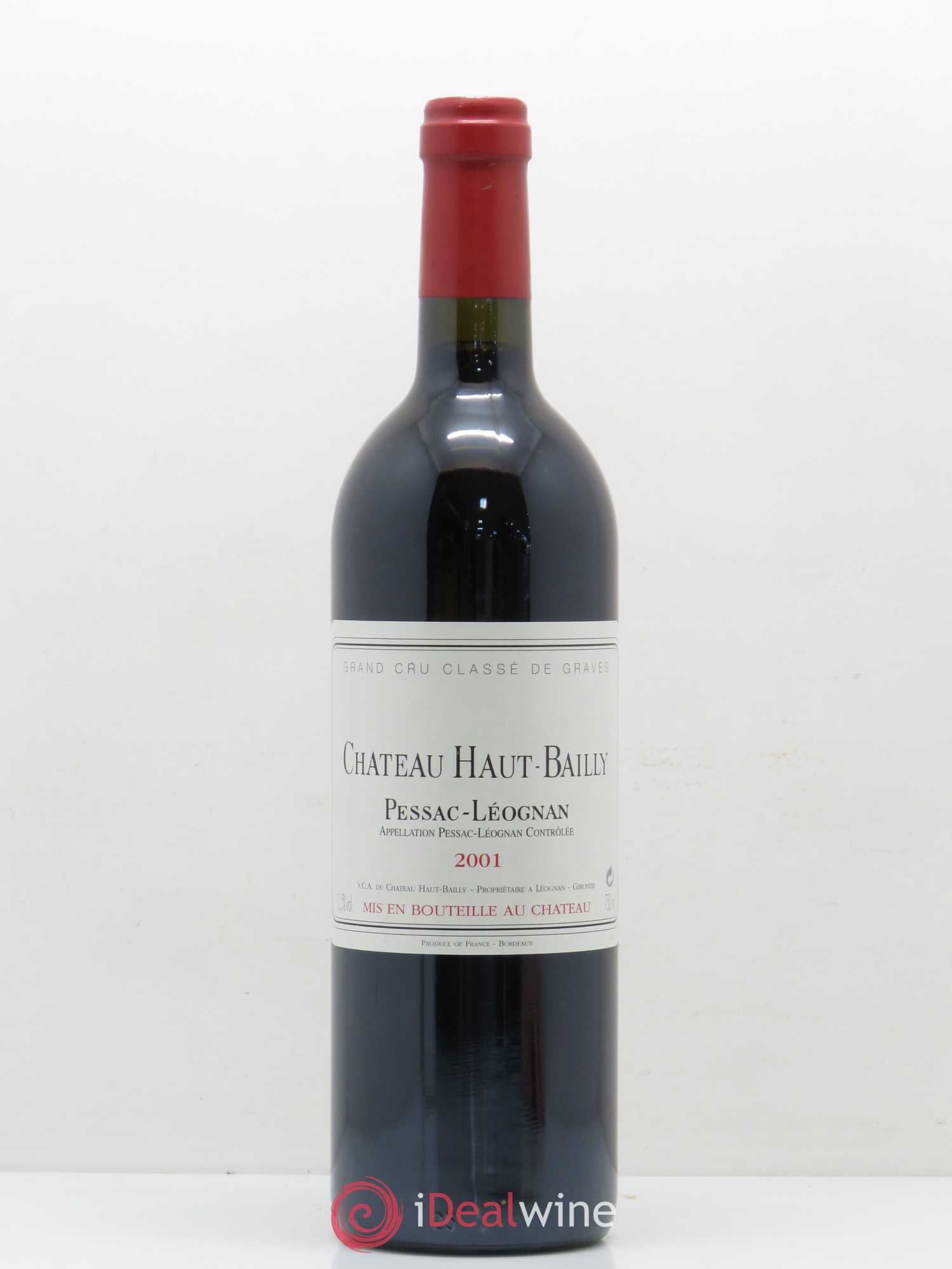 Château Haut-Bailly Cru Classé de Graves 2001 - Lot de 1 bouteille - 0
