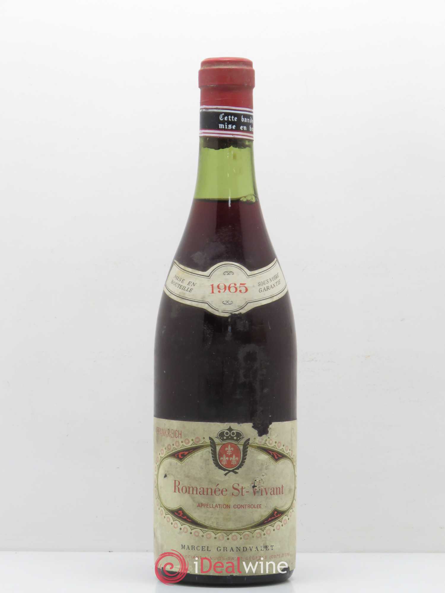 Romanée-Saint-Vivant Grand Cru Marcel Grandvalet 1965 - Lot de 1 bouteille - 0