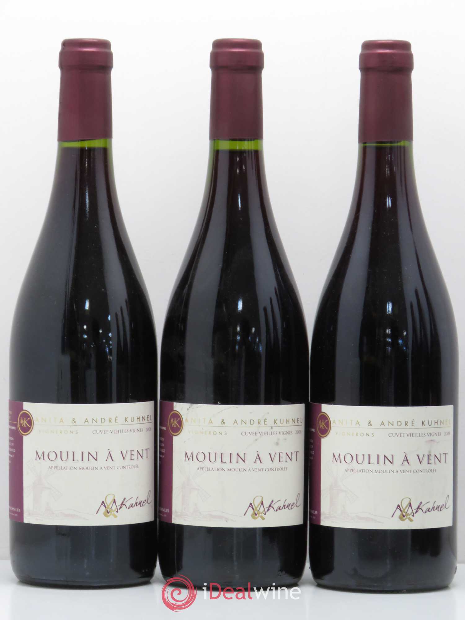 Moulin-à-Vent Cuvée Vieilles Vignes Anita et Andre Kuhnel 2008 - Posten von 6 Flaschen - 1