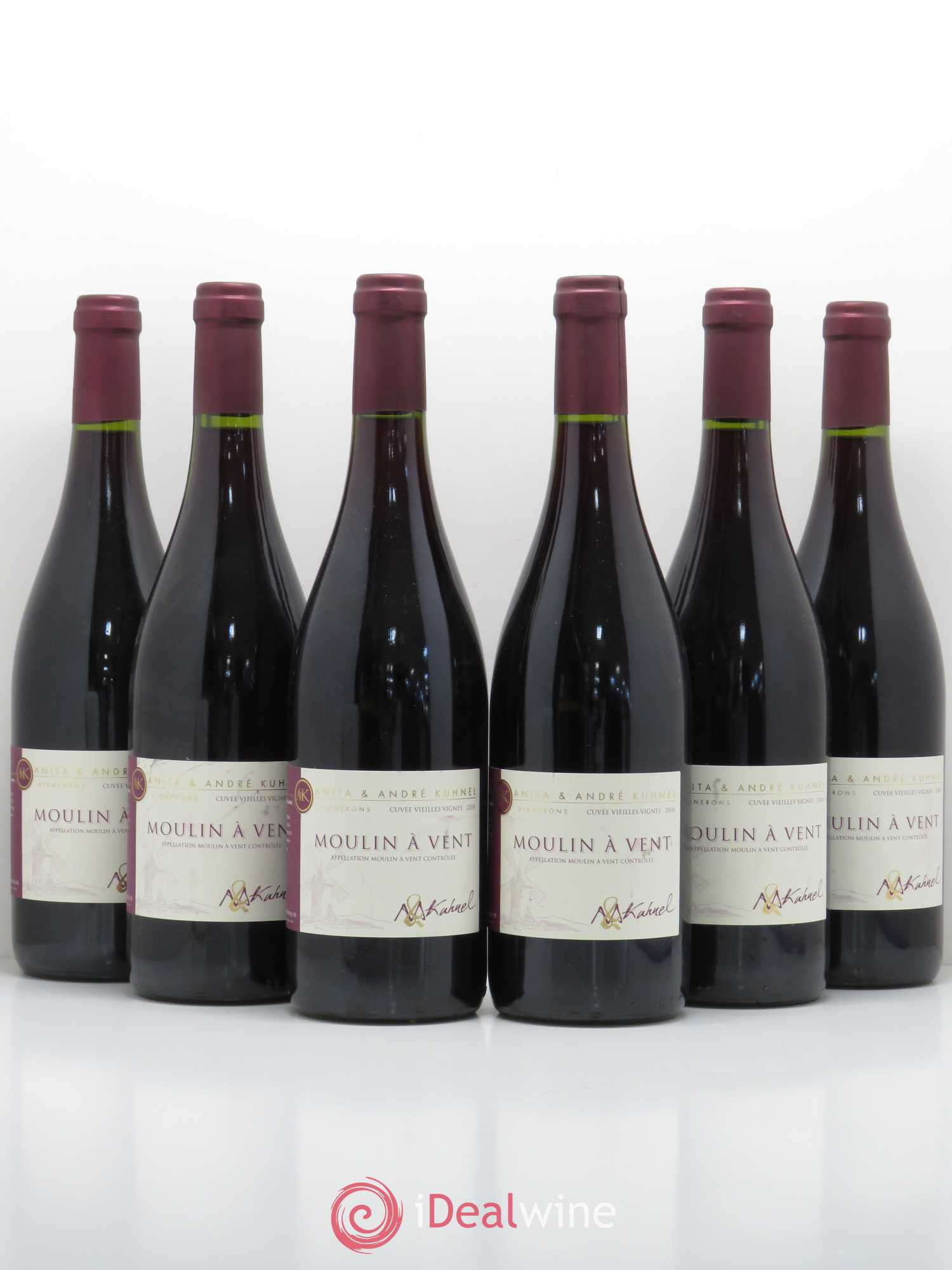Moulin-à-Vent Cuvée Vieilles Vignes Anita et Andre Kuhnel 2008 - Posten von 6 Flaschen - 0