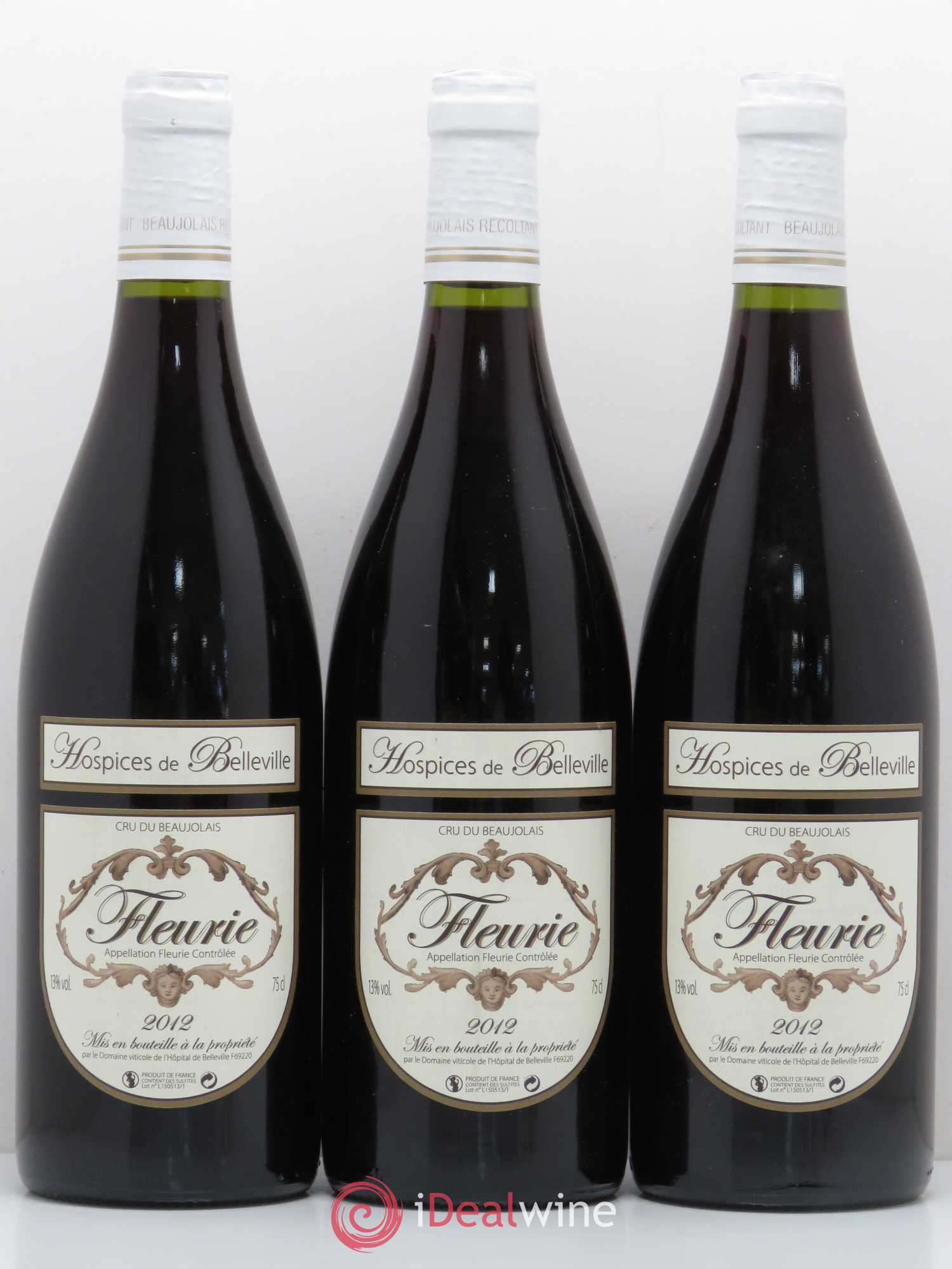 Fleurie Hospices de Belleville 2012 - Posten von 3 Flaschen - 0