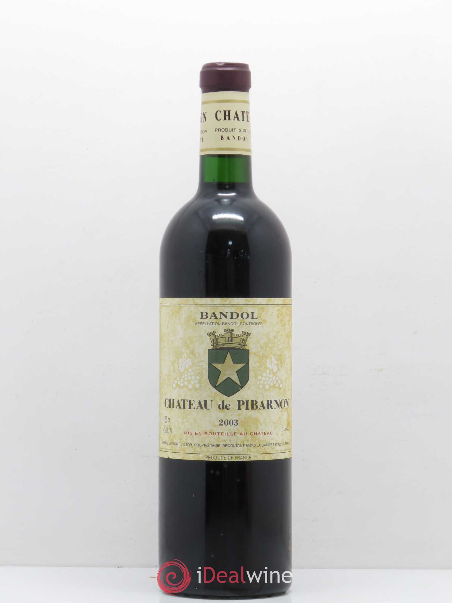 Bandol Château de Pibarnon Comte de Saint-Victor 2003 - Lot de 1 bouteille - 0