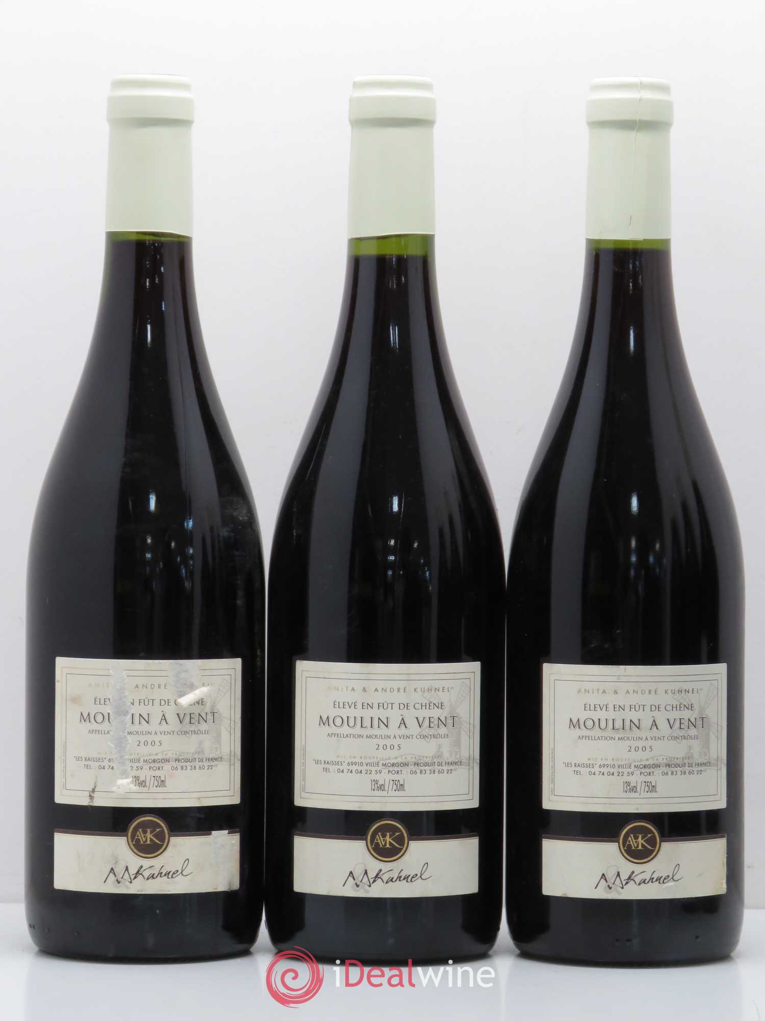 Moulin à Vent Anita et Andre Kuhnel 2005 - Lot de 6 bouteilles - 1