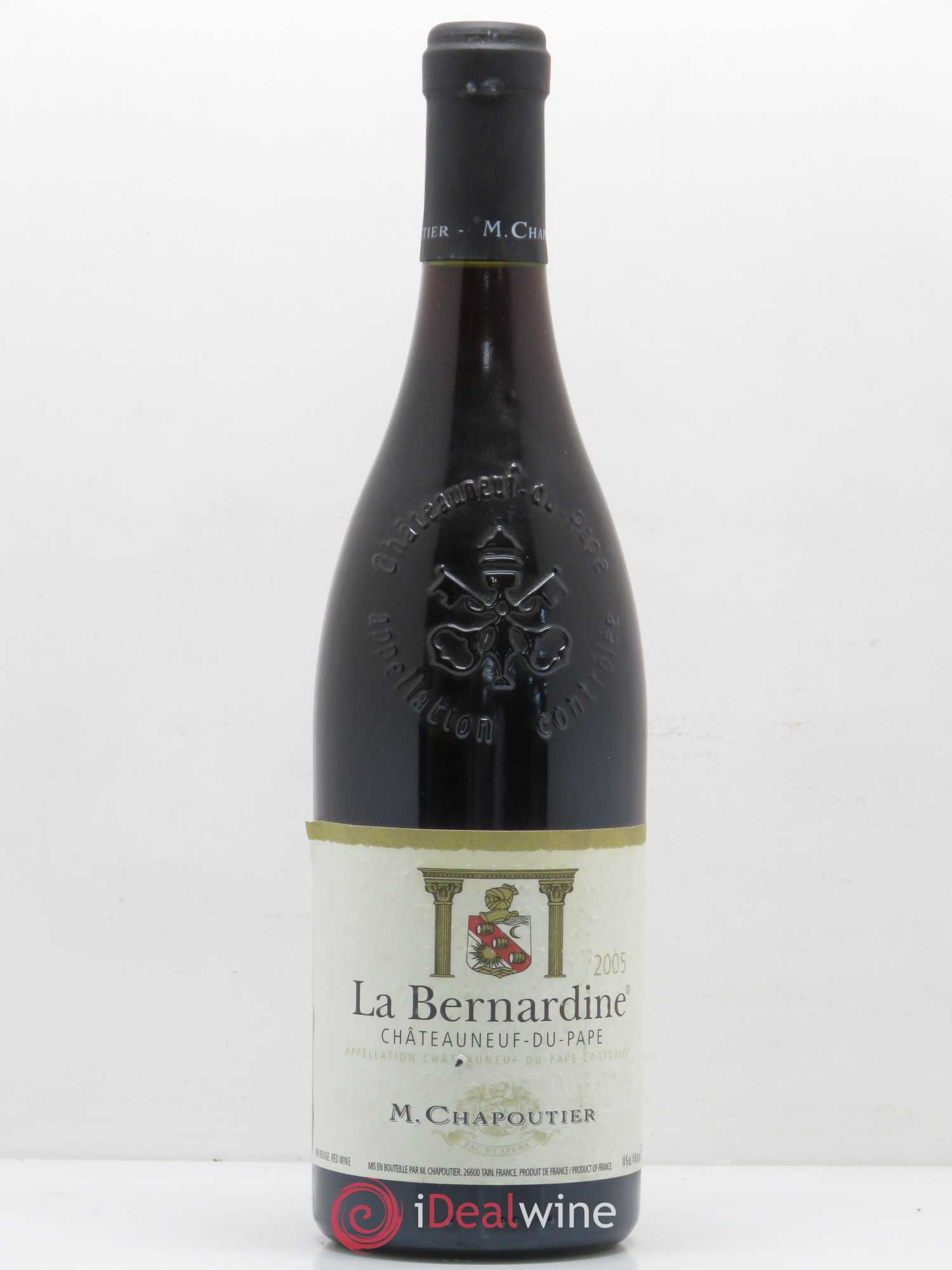 Châteauneuf-du-Pape La Bernardine Chapoutier 2005 - Lot de 1 bouteille - 0