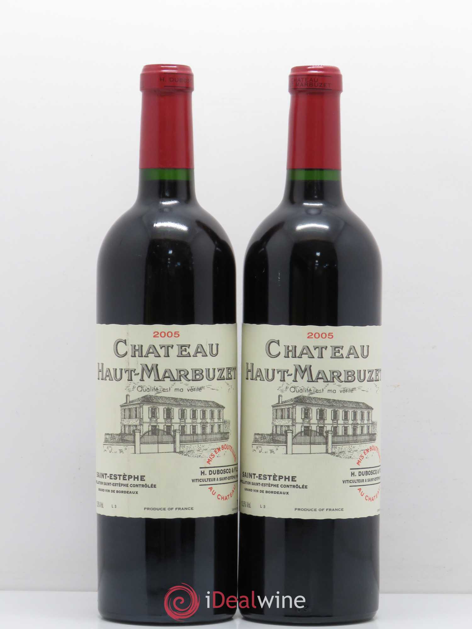 Château Haut Marbuzet 2005 - Lot de 2 bouteilles - 0