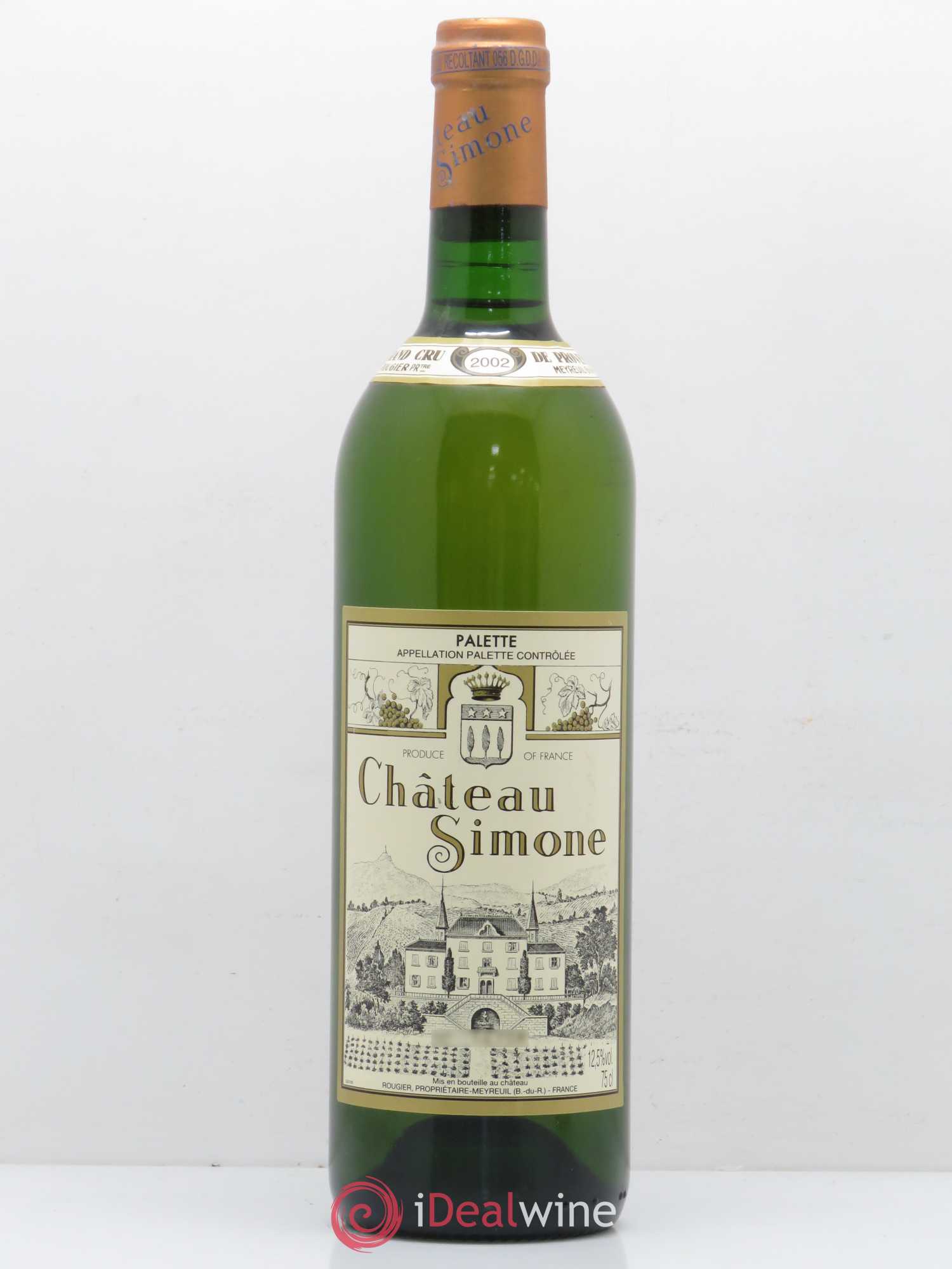Palette Château Simone Famille Rougier 2002 - Posten von 1 Flasche - 0