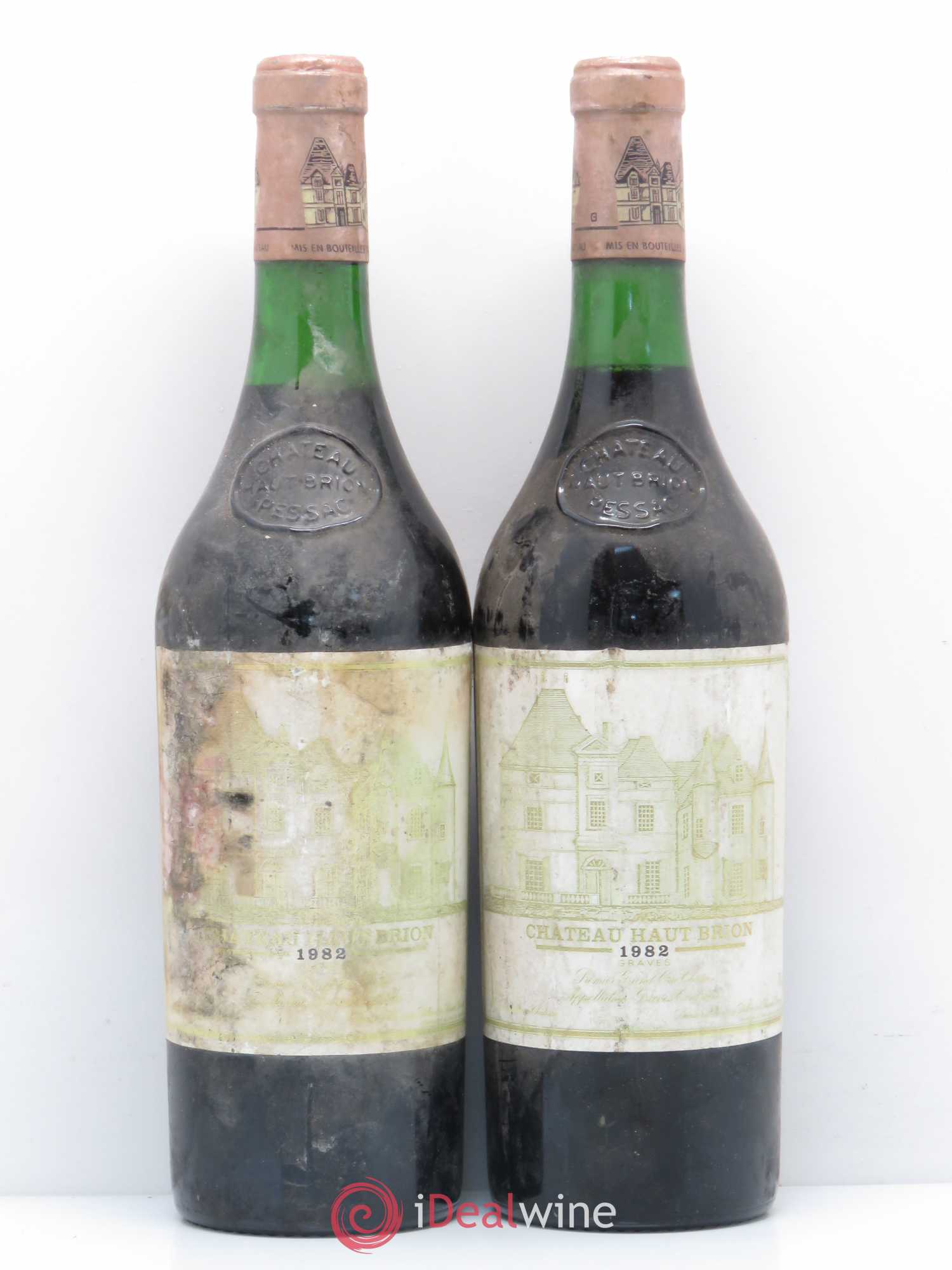 Château Haut Brion 1er Grand Cru Classé 1982 - Lot de 2 bouteilles - 0