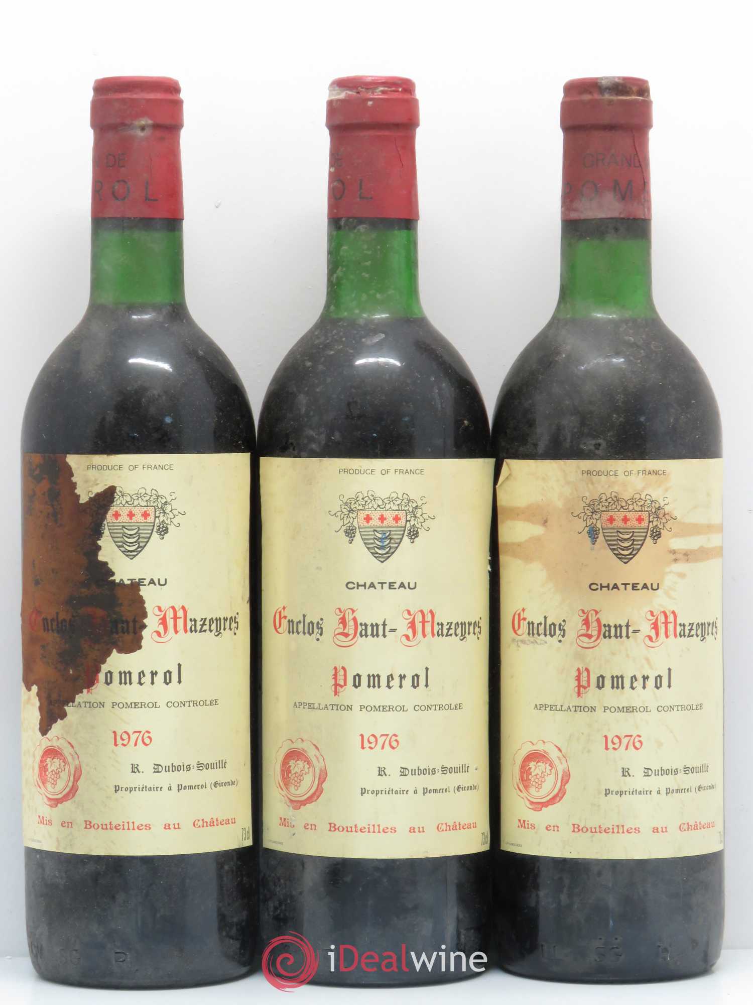 Château l' Enclos Haut Mazeyres  (sans prix de réserve) 1976 - Lot de 5 bouteilles - 1