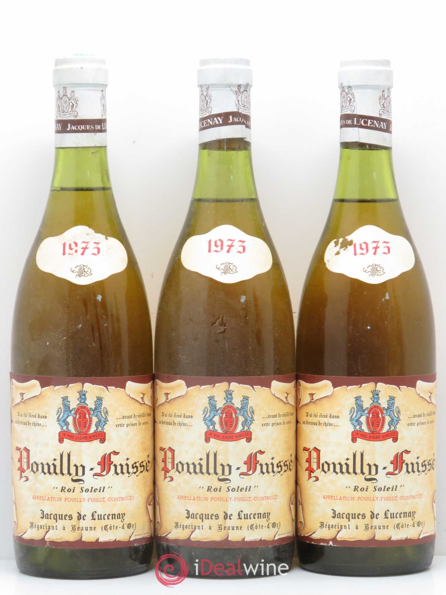 Pouilly-Fuissé Roi Soleil Domaine Lucenay (sans prix de réserve) 1973 - Posten von 5 Flaschen - 1