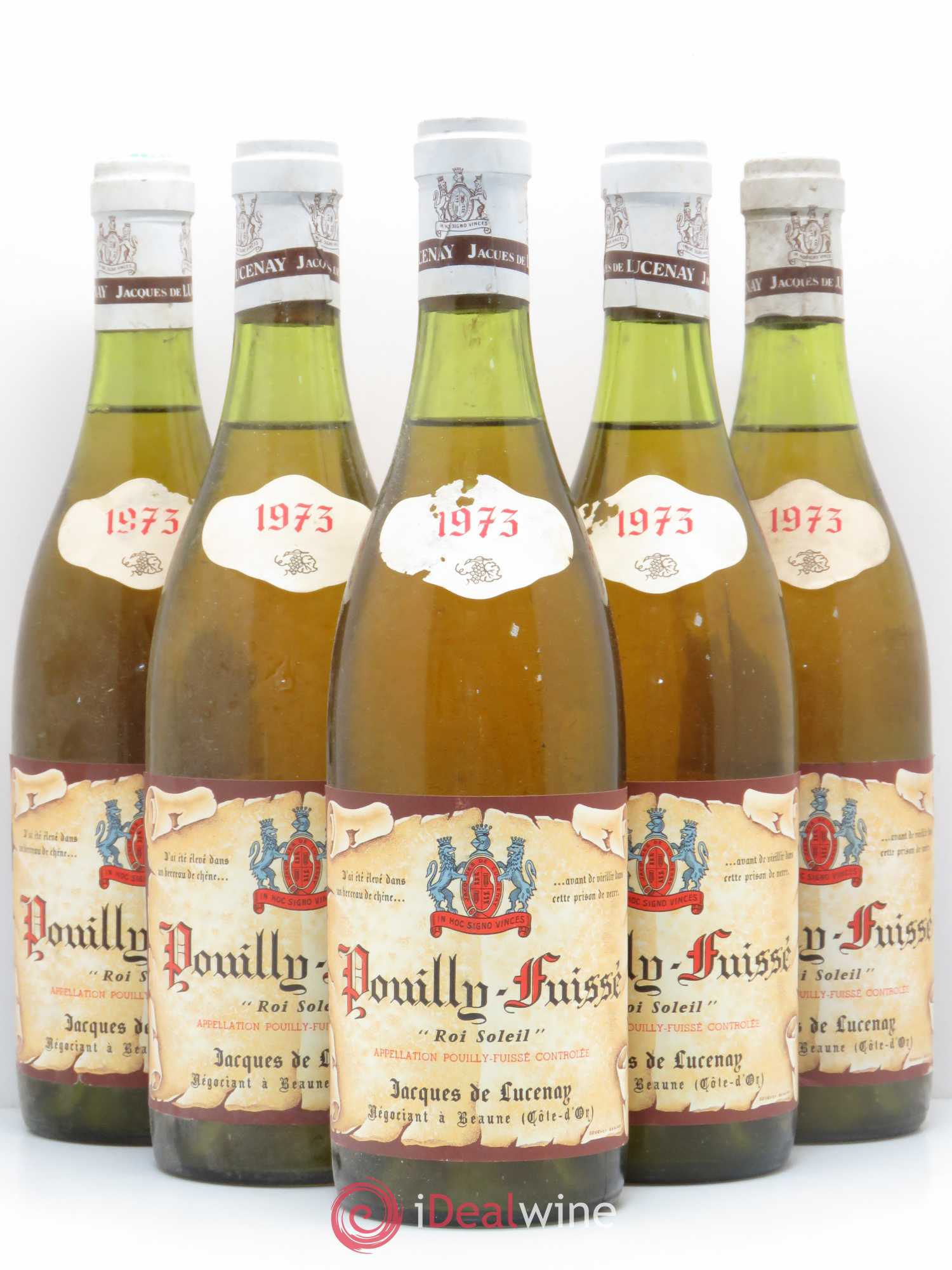 Pouilly-Fuissé Roi Soleil Domaine Lucenay (sans prix de réserve) 1973 - Posten von 5 Flaschen - 0